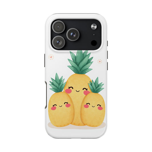 Cute Pineapple Tough Phone Cases | Fun Gift for Pineapple Lovers | Summer Vibes | Durable Phone Protection | Quirky Phone Accessory