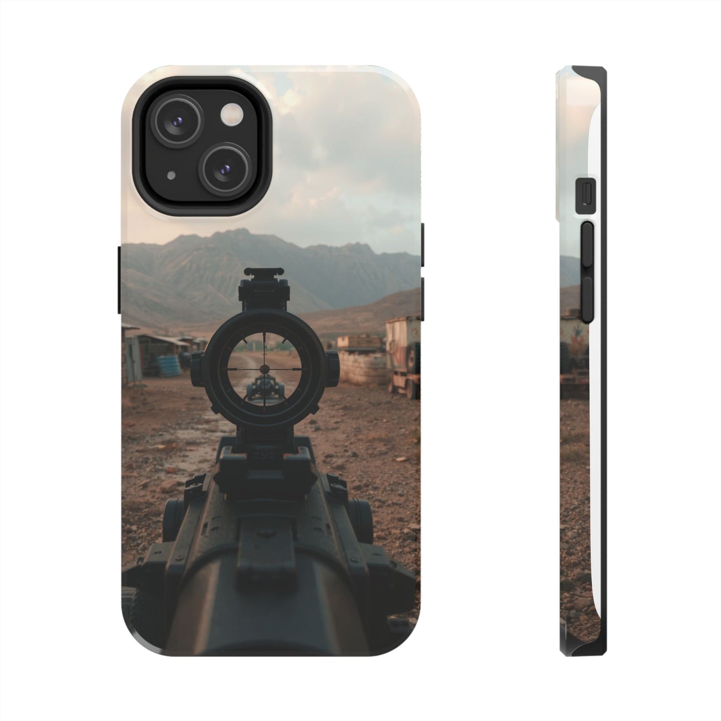 Tough Phone Case - Military Inspired Design with Sniper Scope