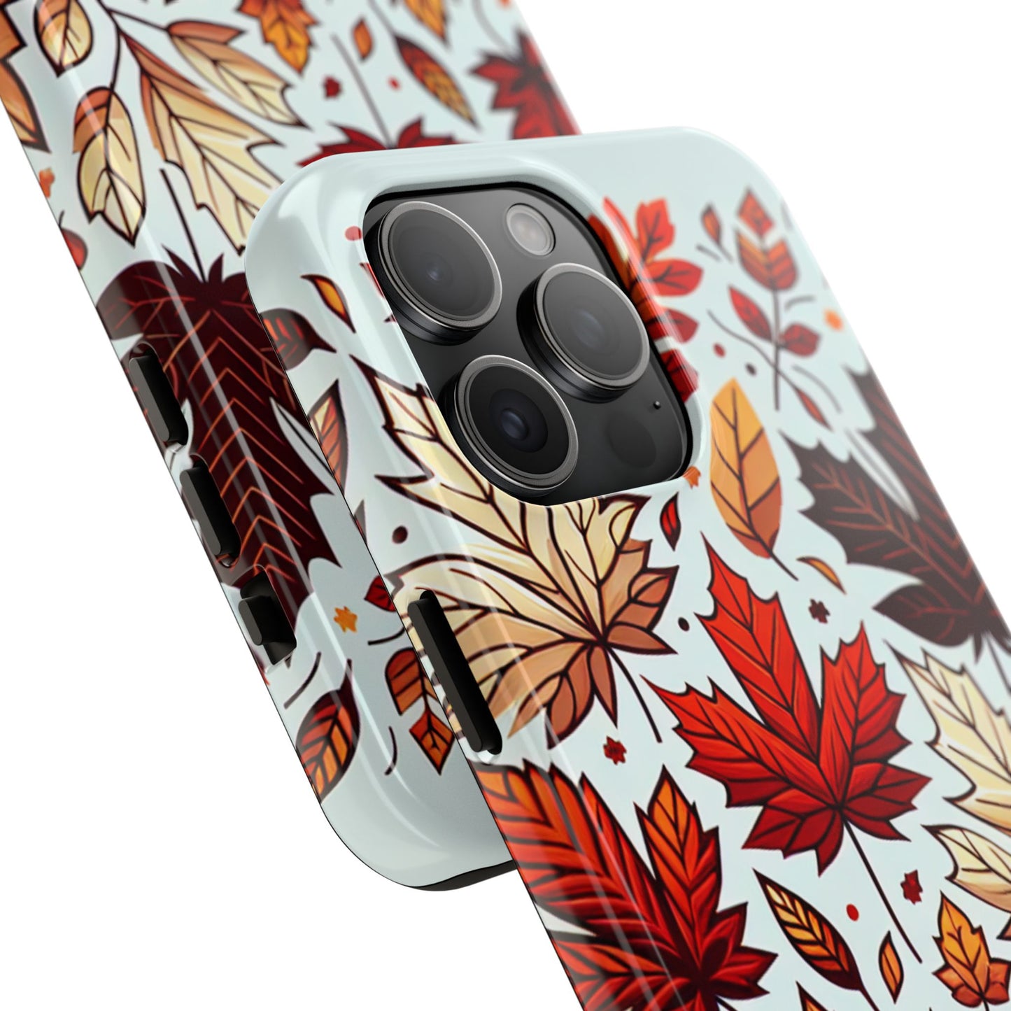 Autumn Leaves Tough Phone Case - Leaves Pattern - for iPhone