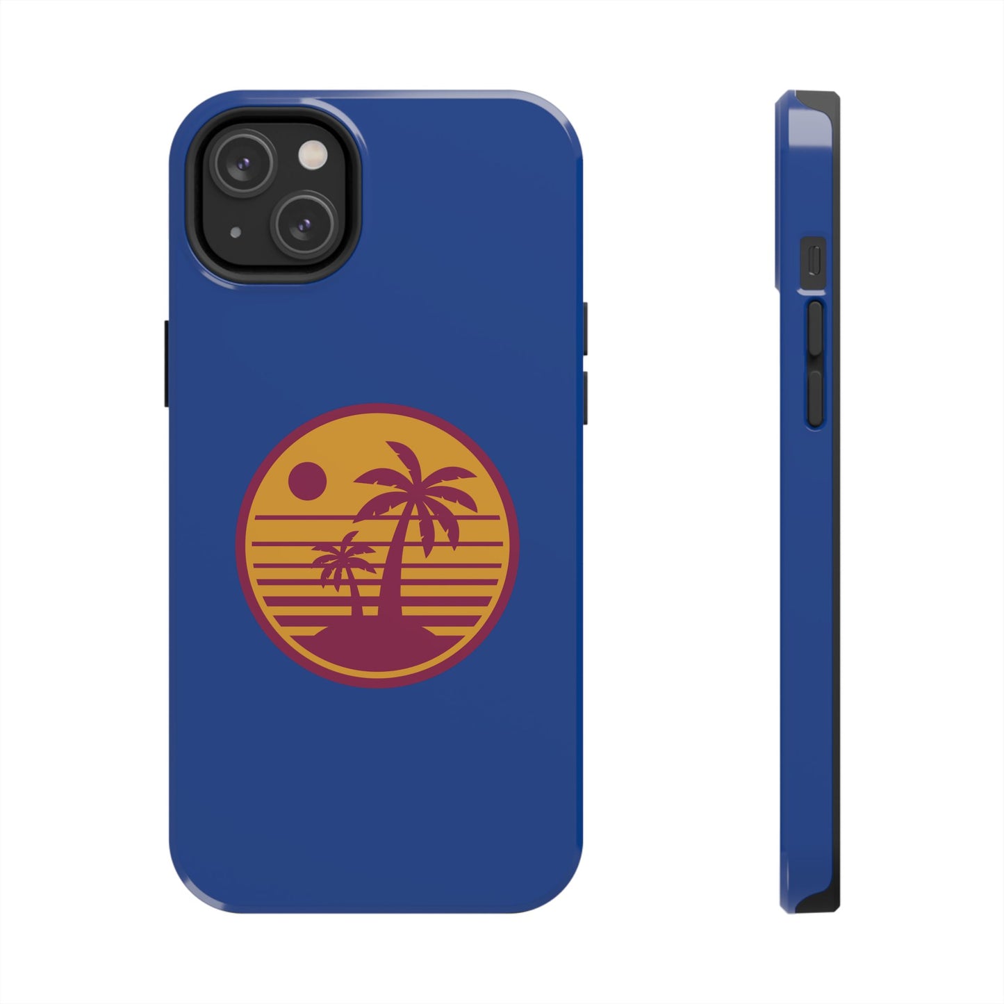 Retro Sunset Tough Phone Case - Vibrant Beach Vibes for Summer Adventures - for iPhone