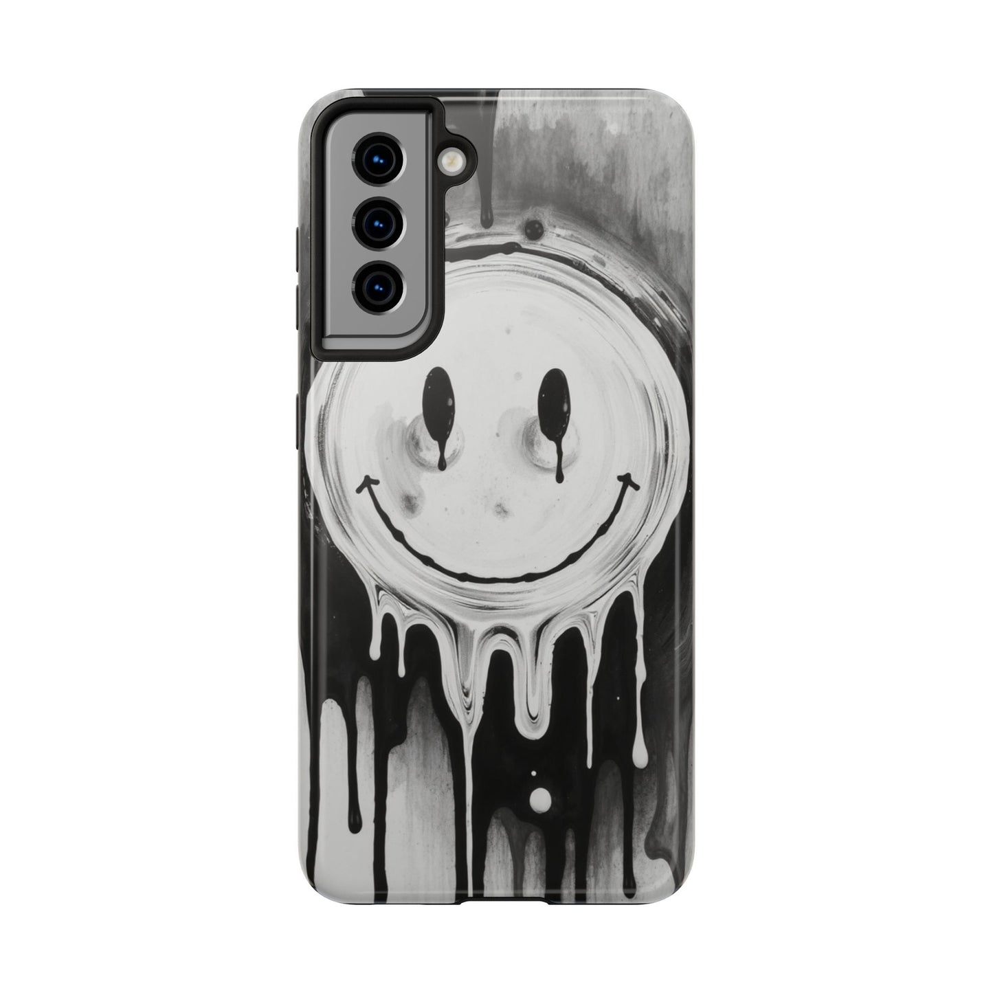 Dripping Smiley Tough Phone Case - Stylish & Durable Protection