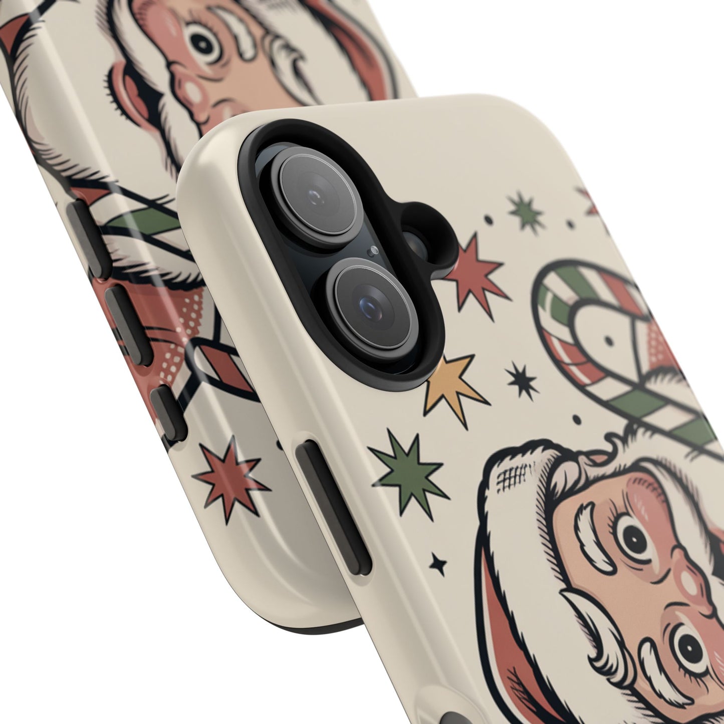 Retro Santa Tough Phone Case - Festive Holiday Design