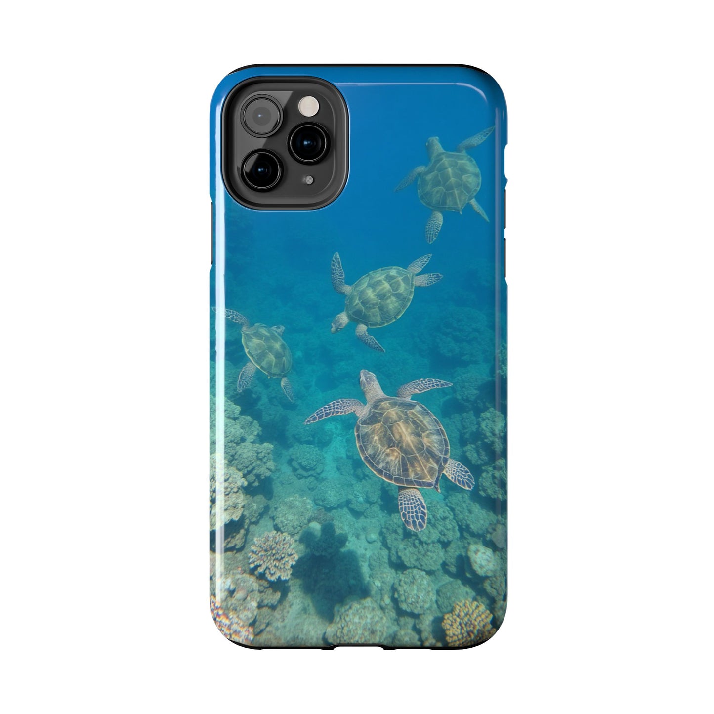 Ocean Turtle Tough Phone Cases - Durable Protection with Marine Art