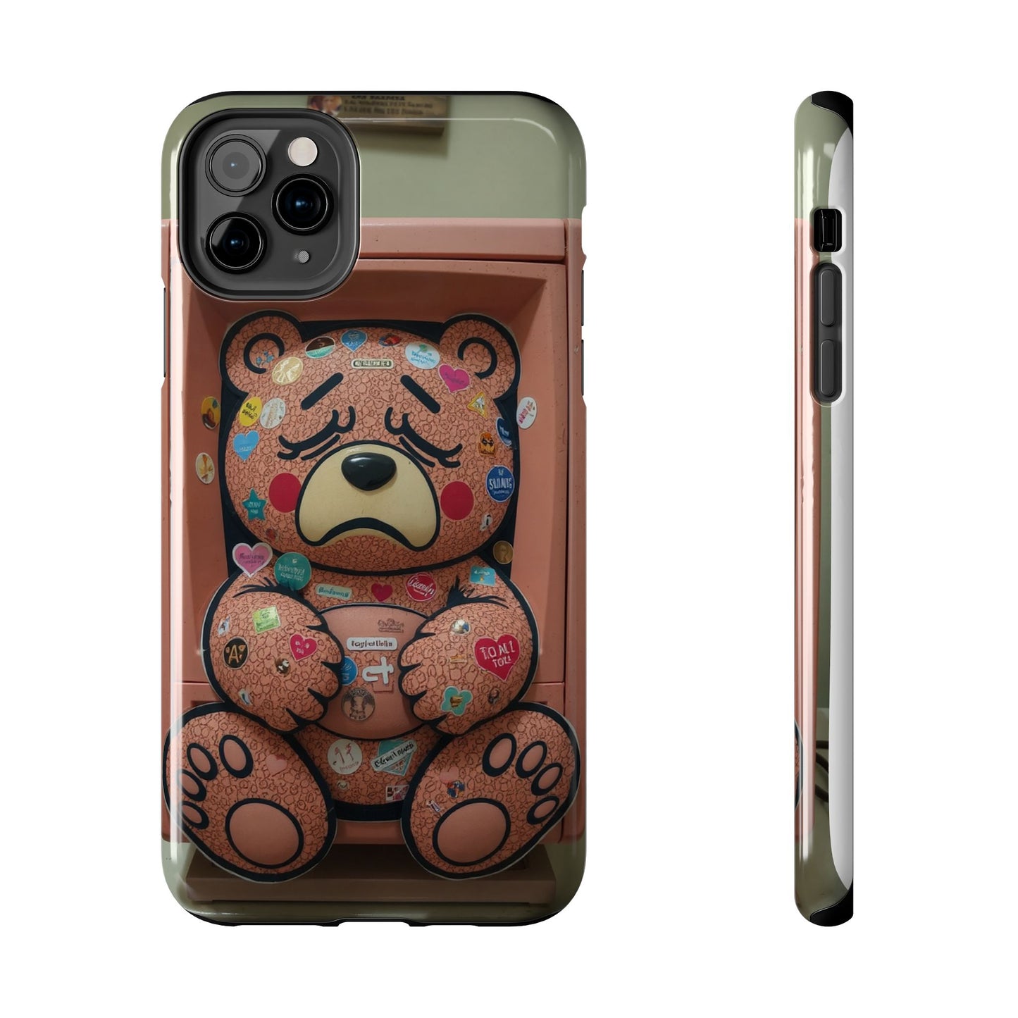 Cute Bear Tough Phone Case - Durable Protection with Fun Design