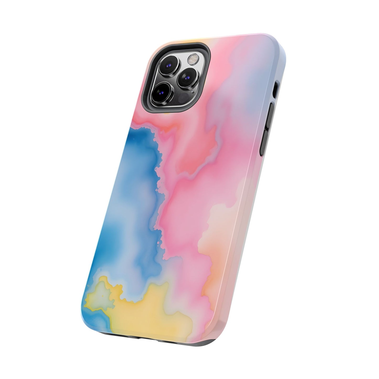 Painted Watercolor Tough Phone Case - Durable Protection with Artistic Vibes - for iPhone
