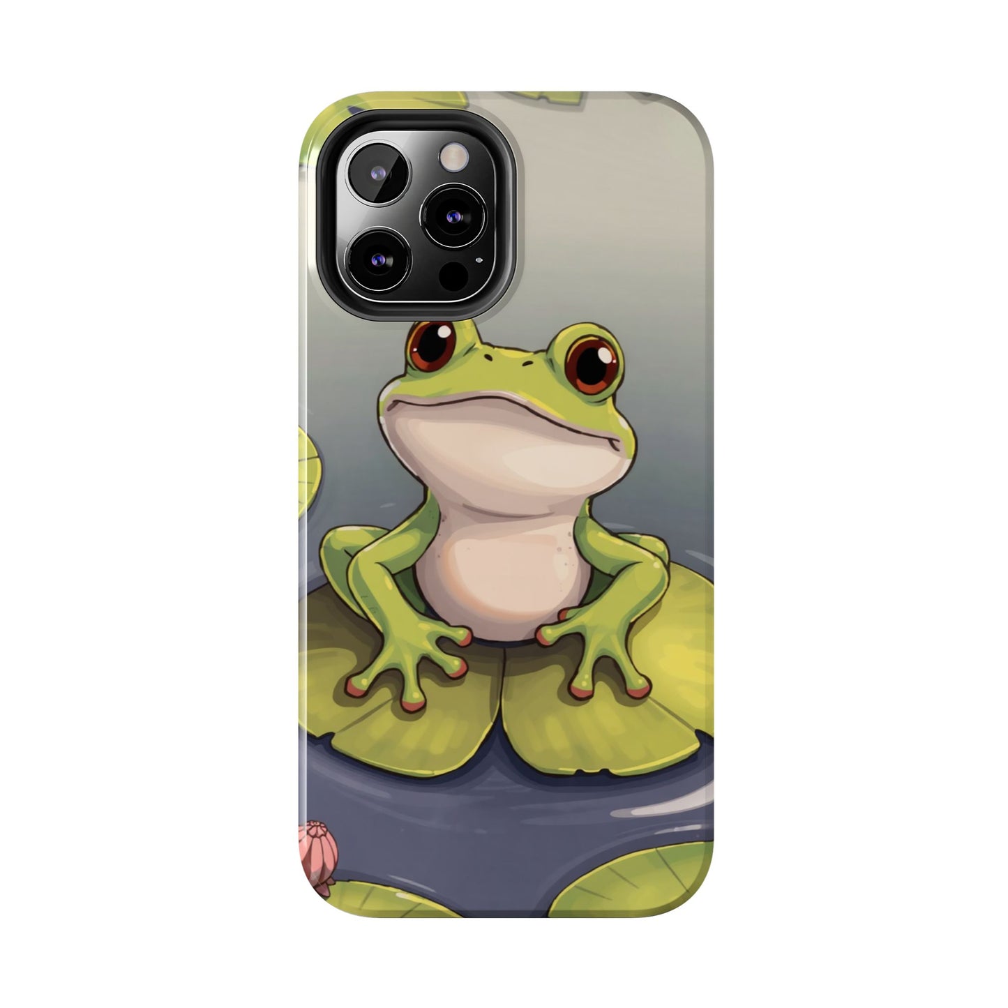 Cute Frog Tough Phone Case - Durable Protection with Nature Vibe