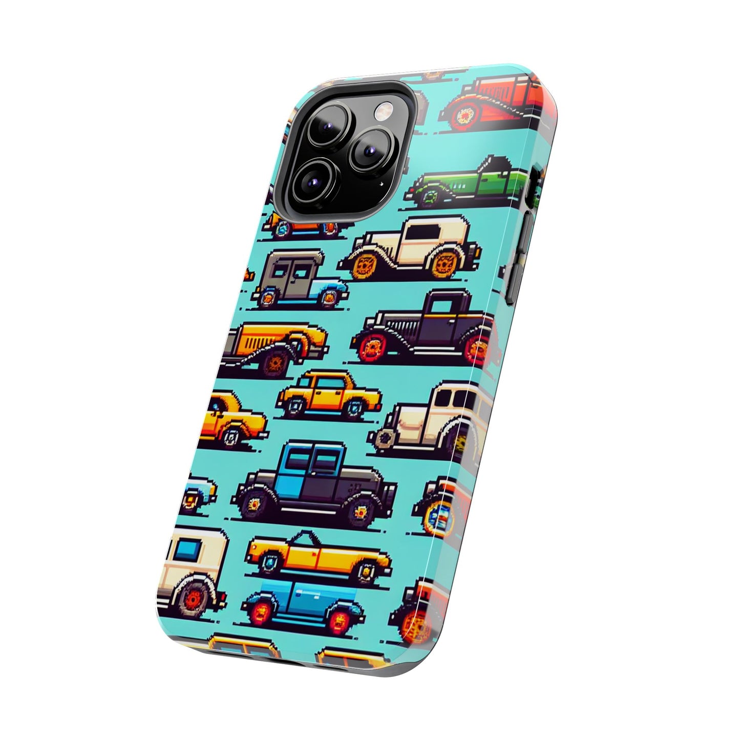Retro Car Pixel Art Tough Phone Case - Durable & Stylish Protection - for iPhone