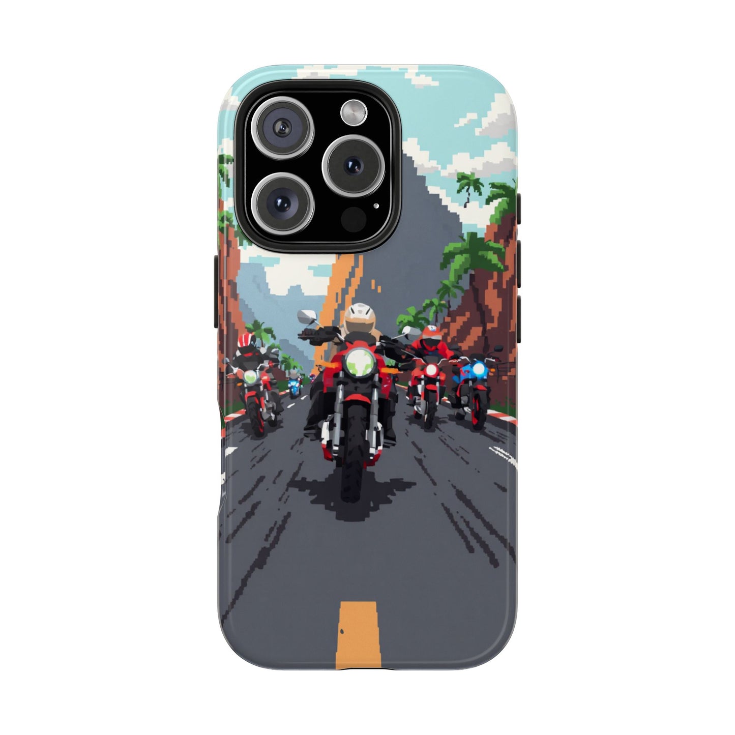 Retro Biker Tough Phone Case - Perfect for Motorcycle Lovers