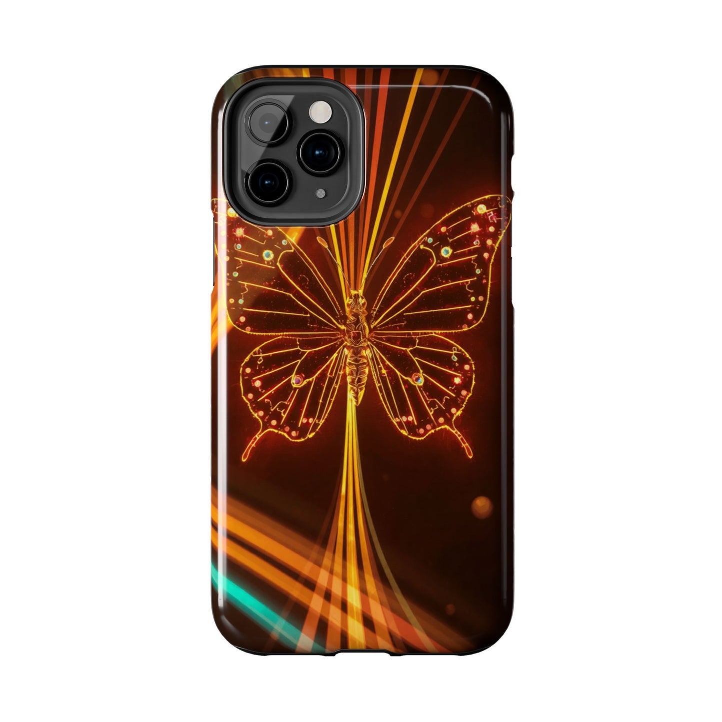 Elegant Butterfly Tough Phone Case - Stylish Protection for Nature Lovers