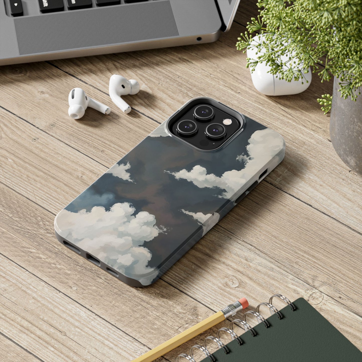 Sky Cloud Phone Case, Tough iPhone Cover, Aesthetic Tech Accessories, Gift for Him/Her, Unique Cell Phone Protectors