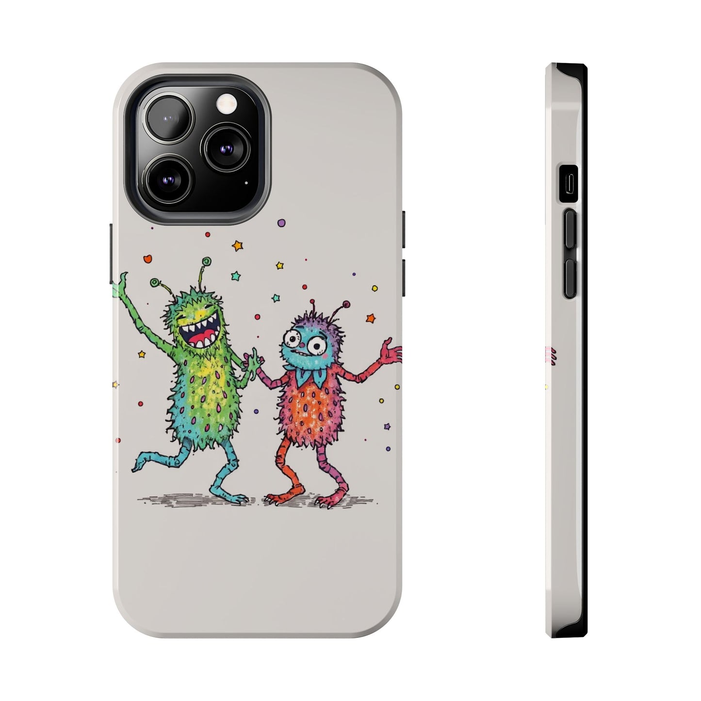Colorful Monster Tough Phone Case - Fun and Playful Design