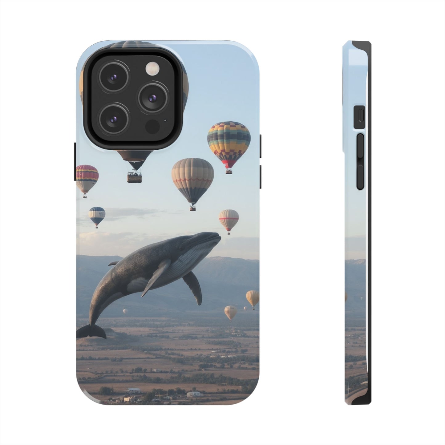Whale Hot Air Balloon Tough Phone Case - Adventure & Nature Lovers