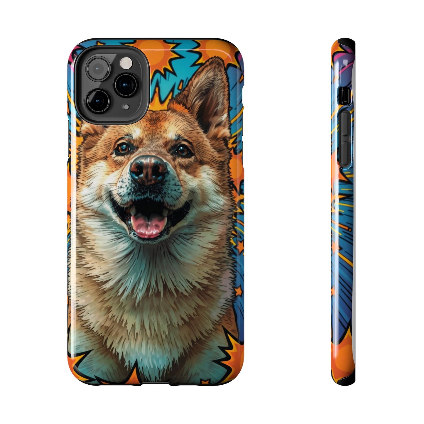 Vibrant Corgi Tough Phone Case - Fun Design for Pet Lovers
