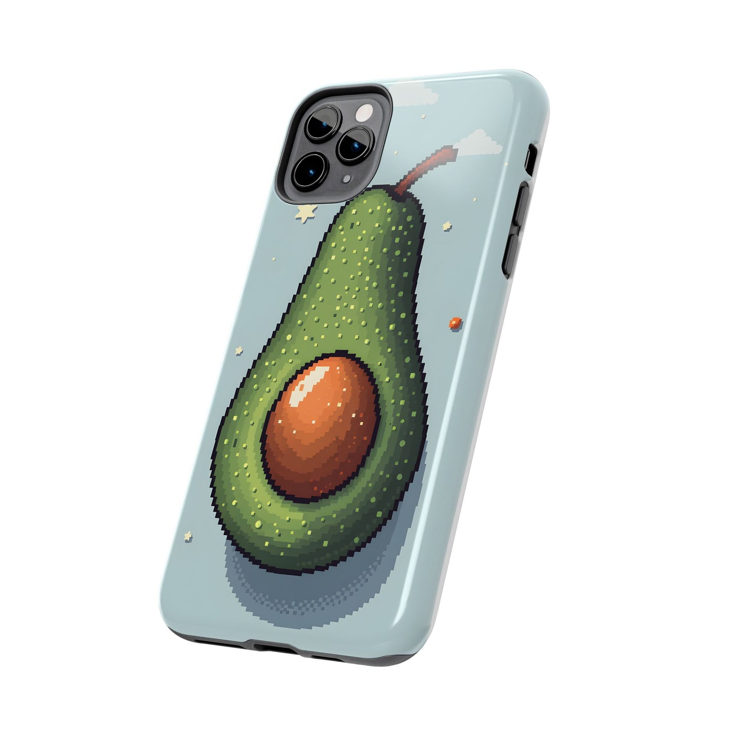 Pixel Avocado Tough Phone Case - Perfect for Foodies & Nature Lovers - for iPhone