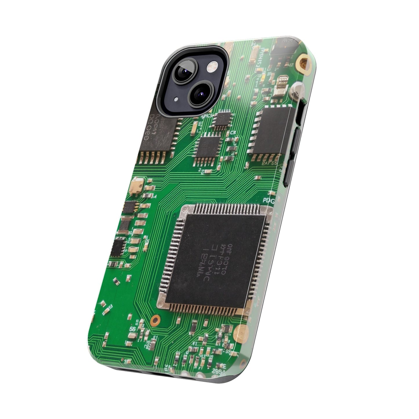Circuit Board Tough Phone Case - Durable Tech Design