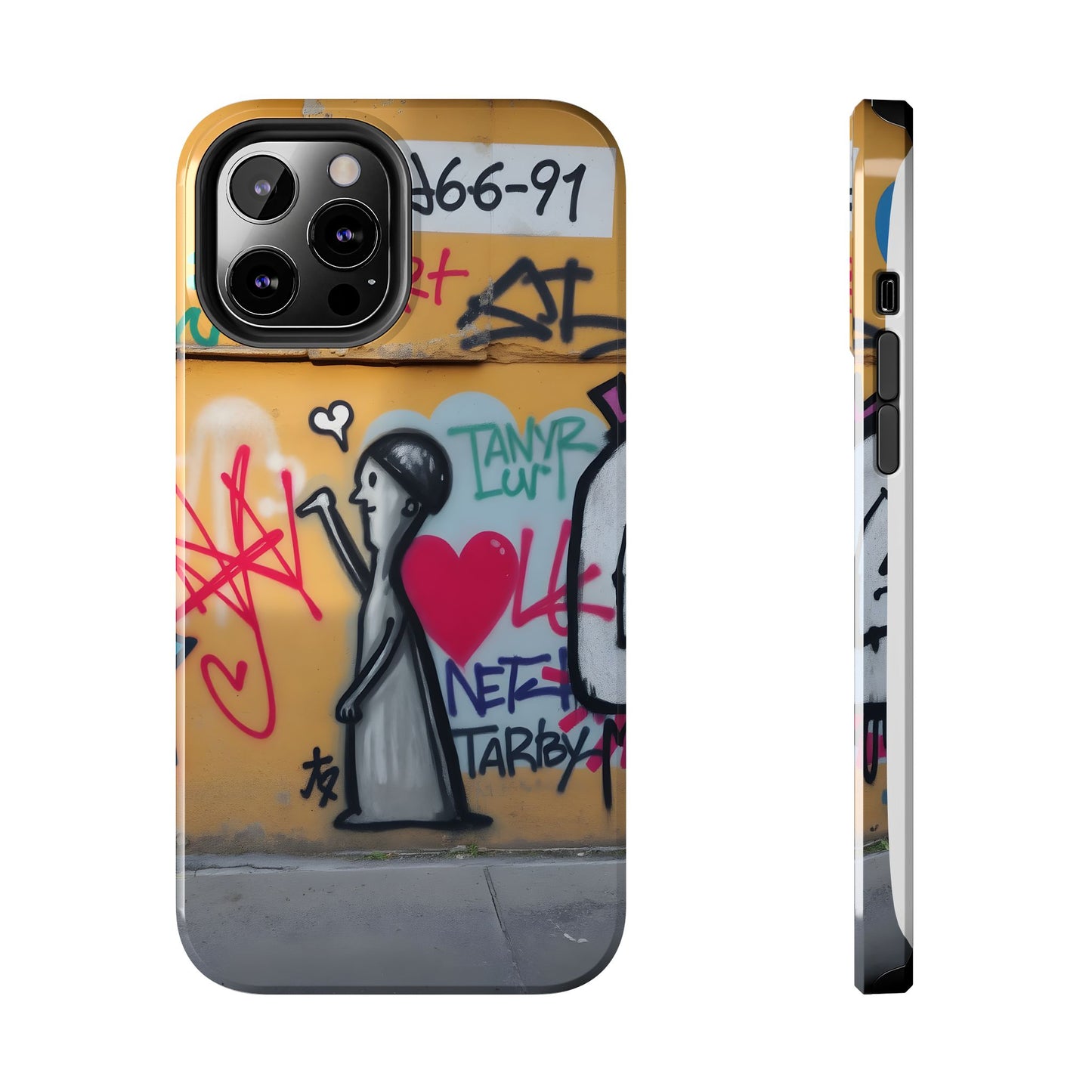 Urban Cupid Graffiti Tough Phone Case - Durable Protection with Street Art Vibe - for iPhone