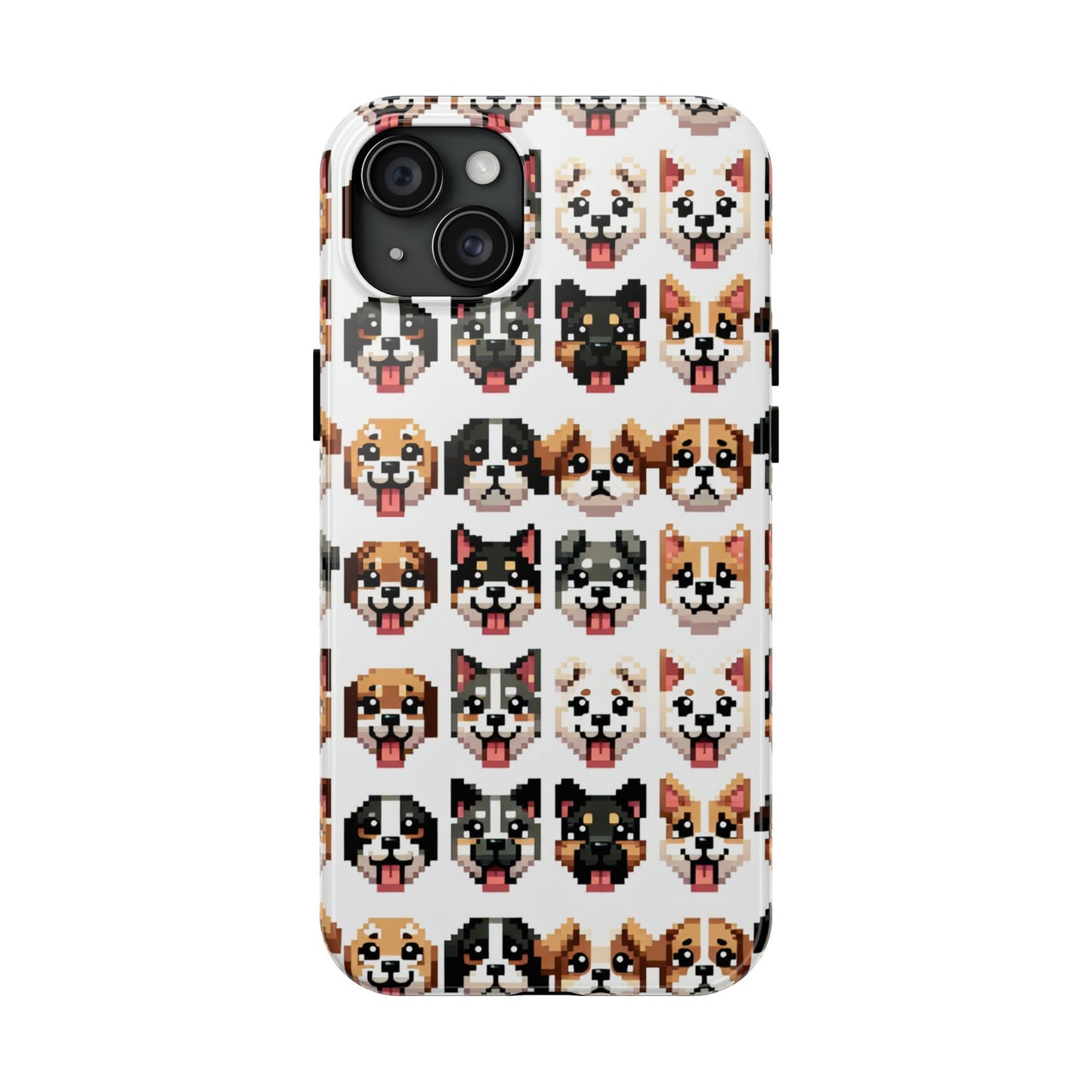 Pixelated Dog Breed Tough Phone Case - Cute, Durable Protection for Pet Lovers - for iPhone