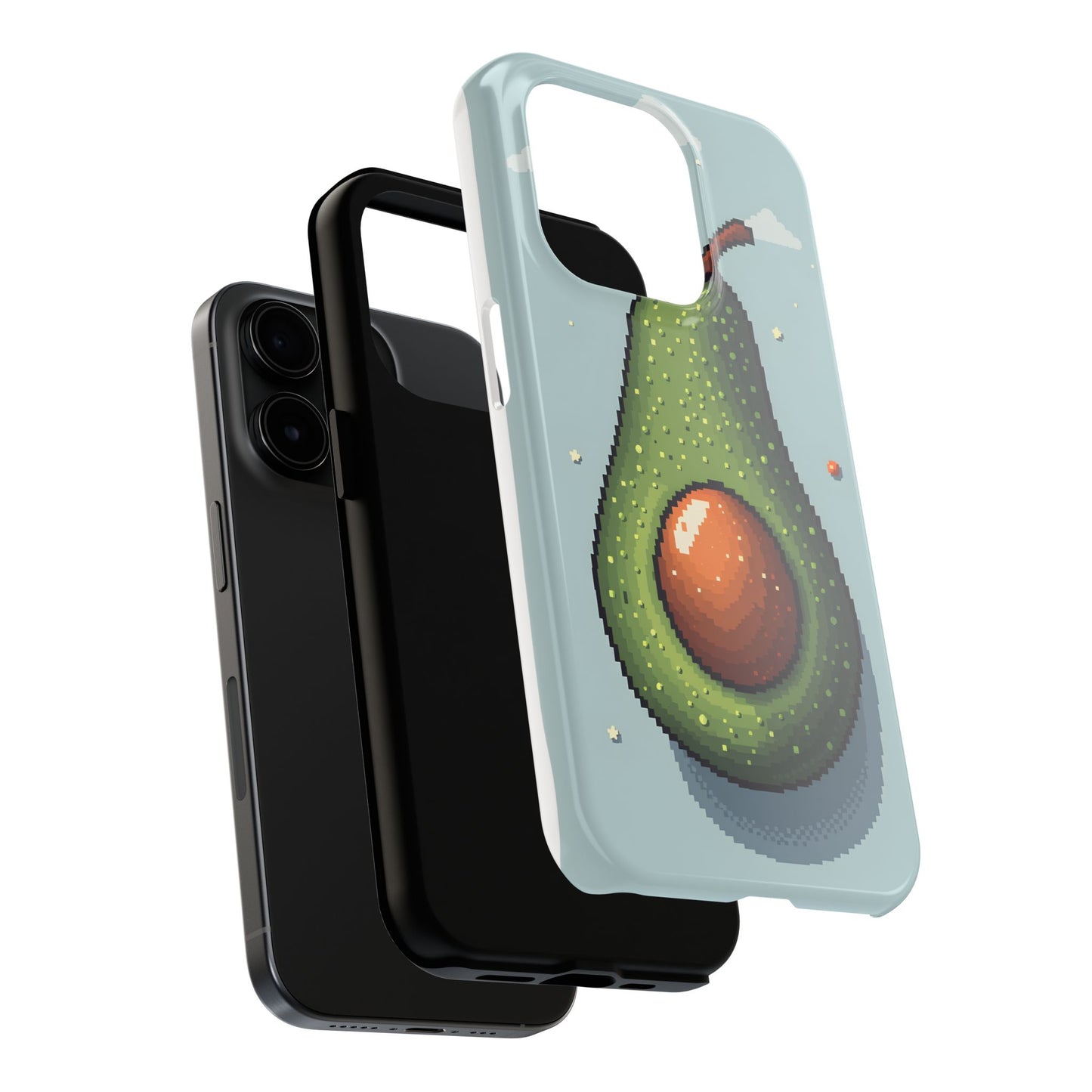 Pixel Avocado Tough Phone Case - Perfect for Foodies & Nature Lovers - for iPhone