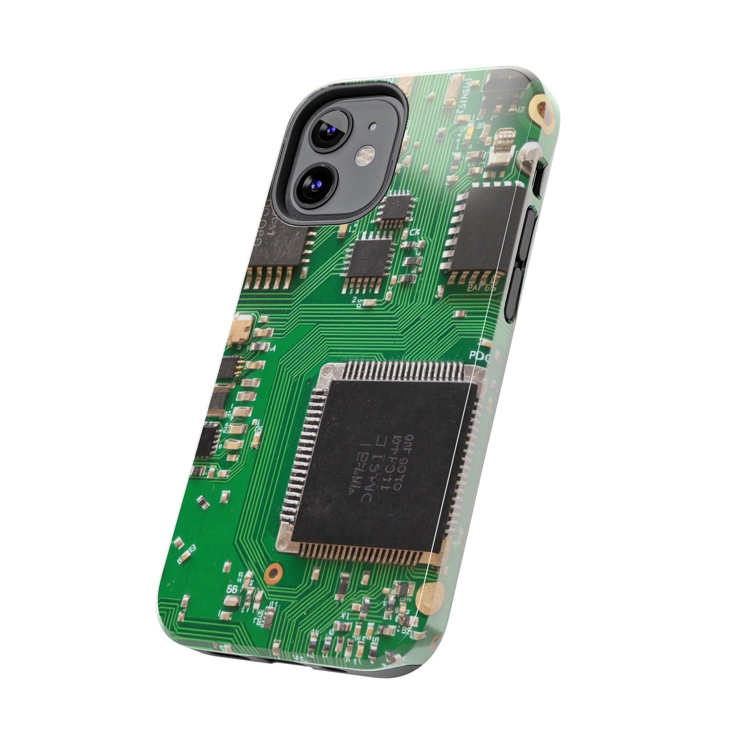 Circuit Board Tough Phone Case - Durable Tech Design