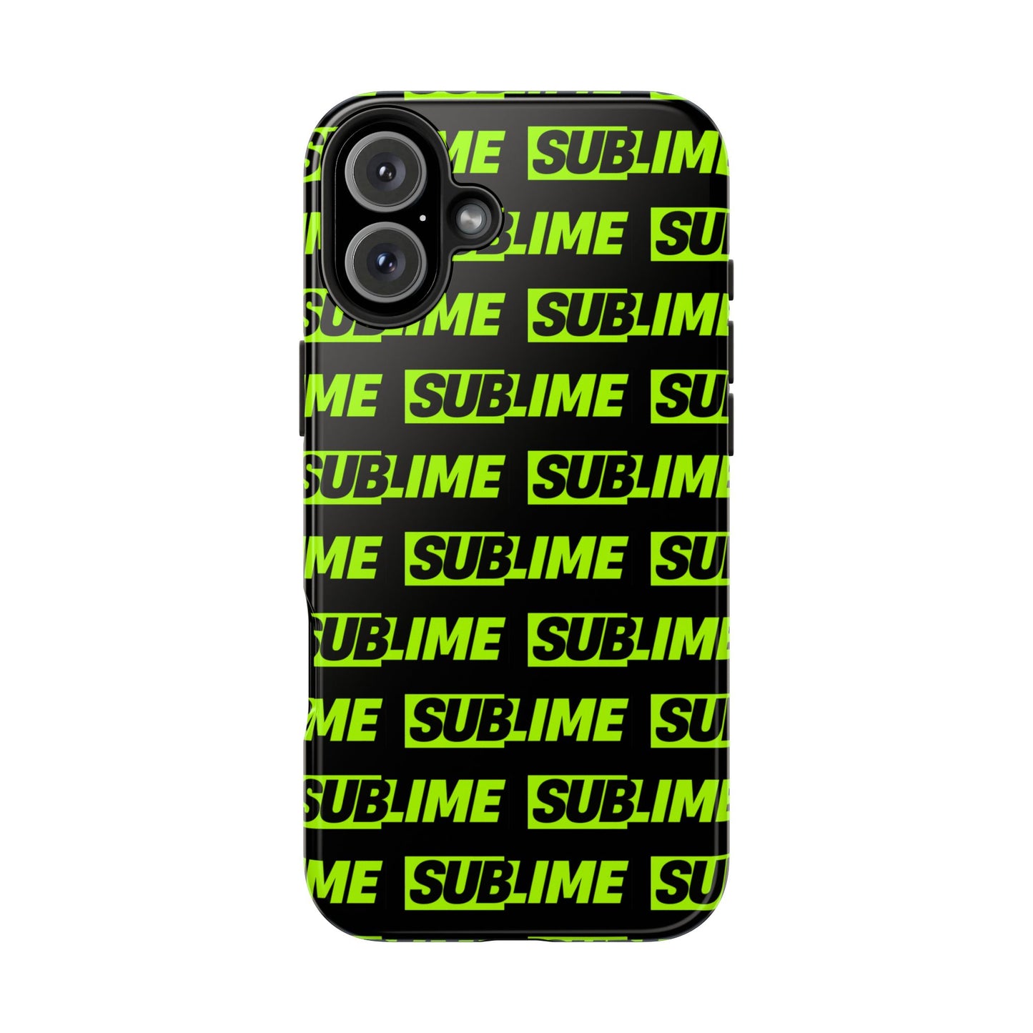 Sublime Text Pattern Tough Phone Case - Vibrant Protective Cover for iPhone