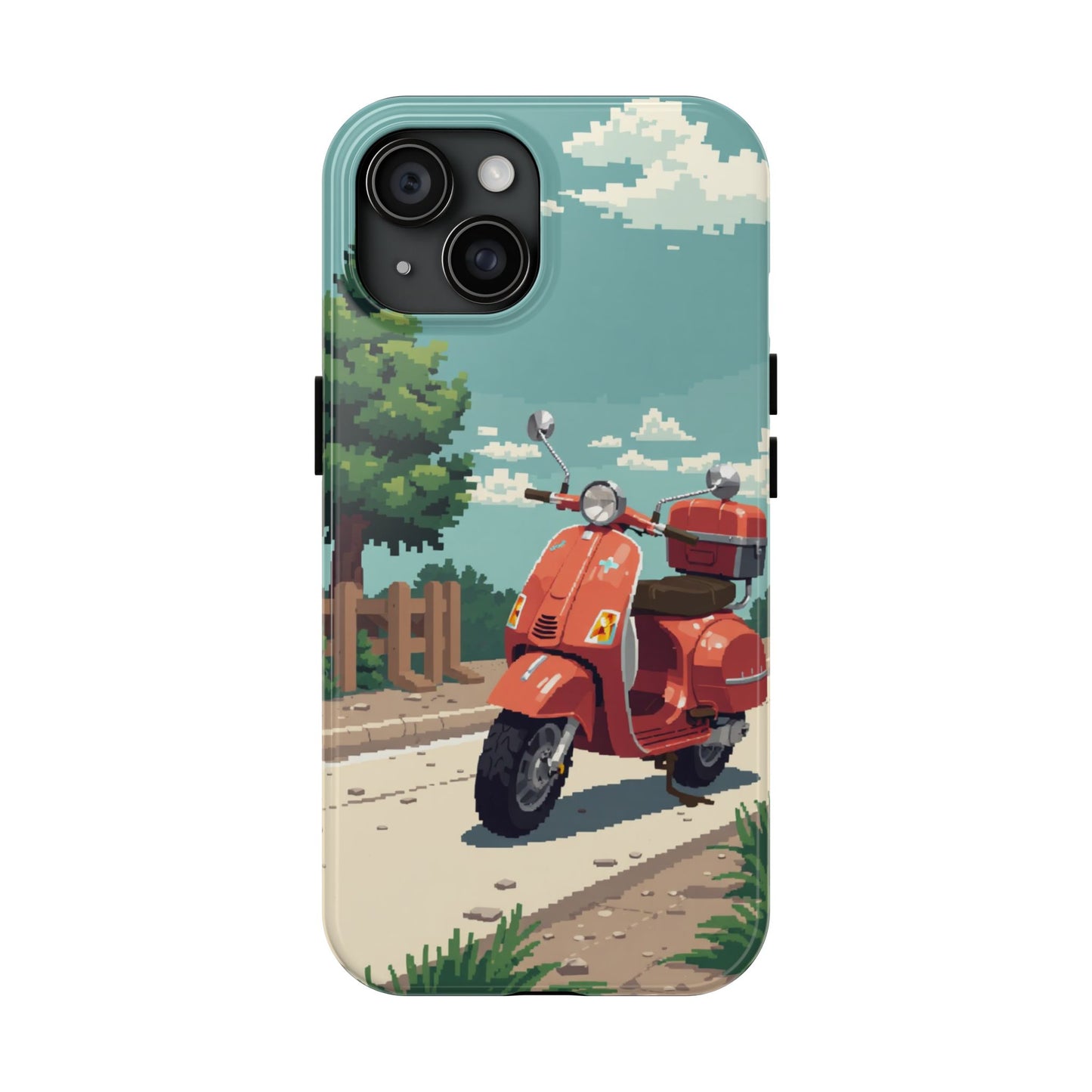 Retro Scooter Phone Case - Tough & Stylish Protection