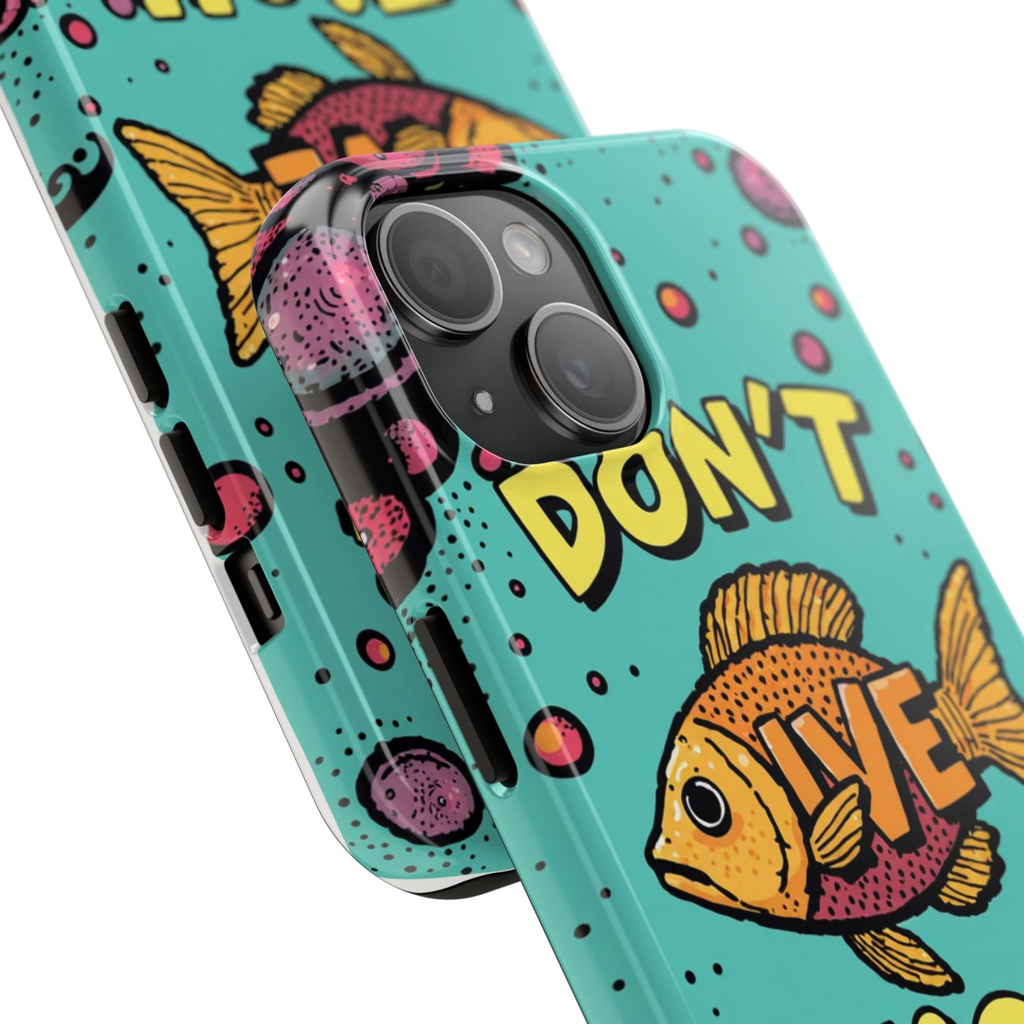 Catchy Fish-Themed Tough Phone Cases, Unique Gift for Fish Lovers, Durable Protection for Phones, Fun Aquatic Design, Ideal for Holidays