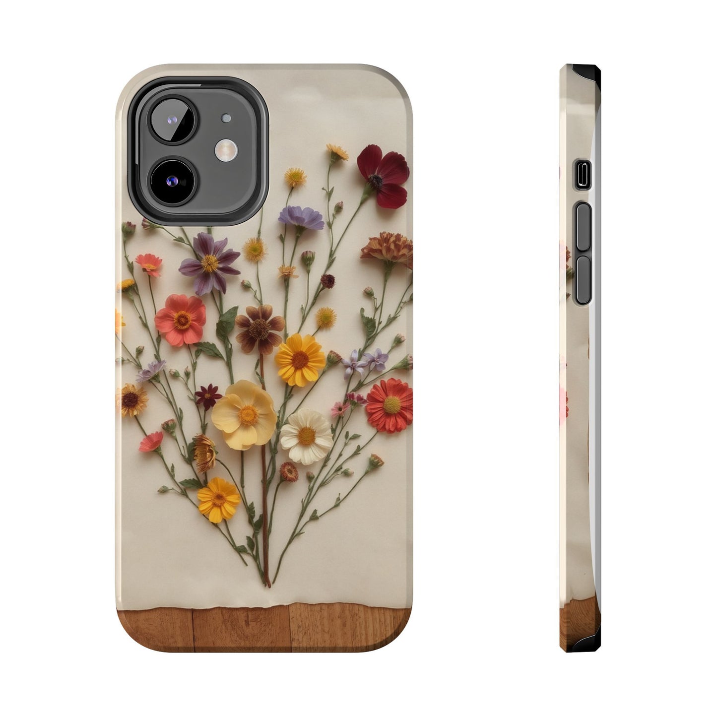 Floral Tough Phone Case - Durable Protection with Nature-Inspired Design