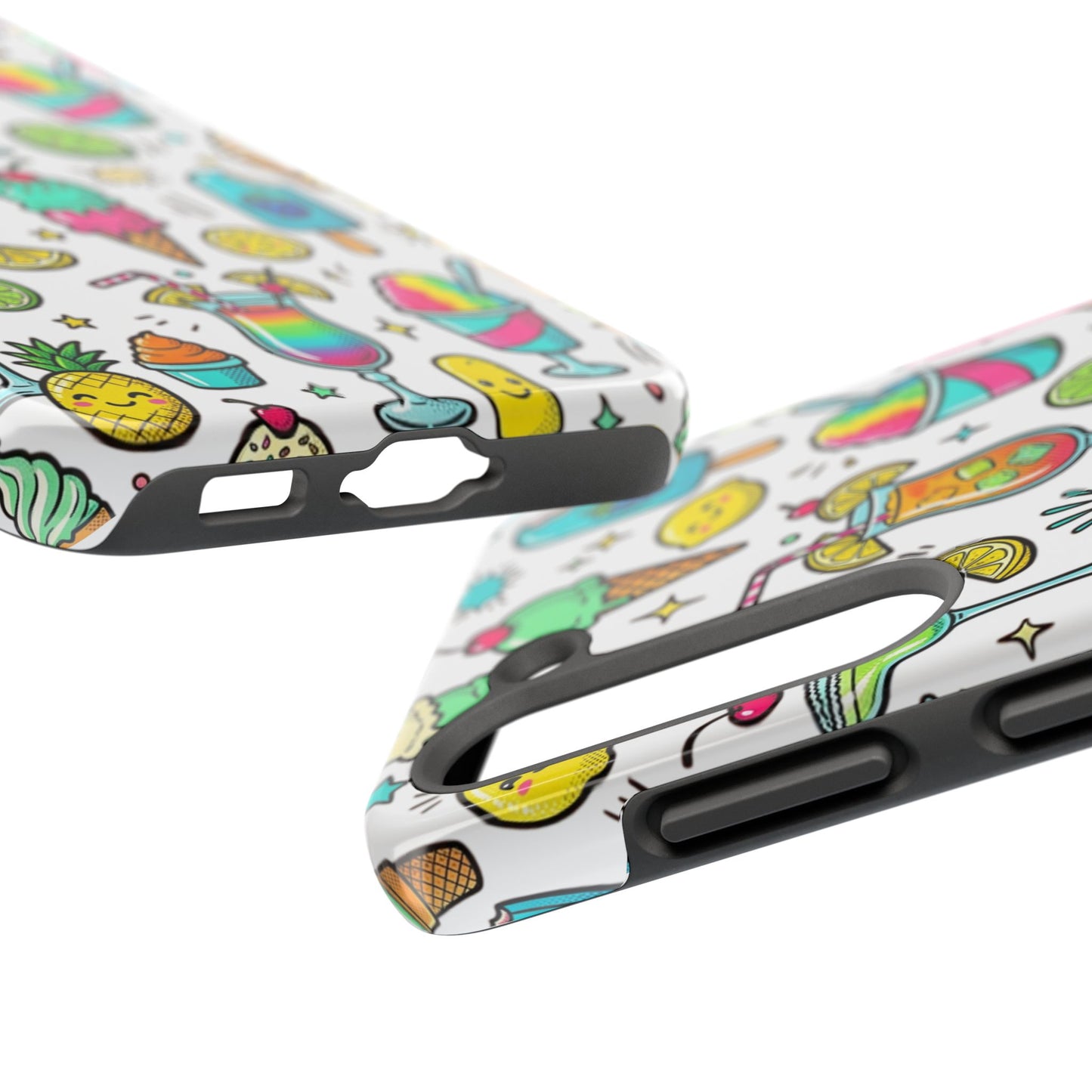 Tough Phone Case — Summer Ice Cream & Cocktails Pattern