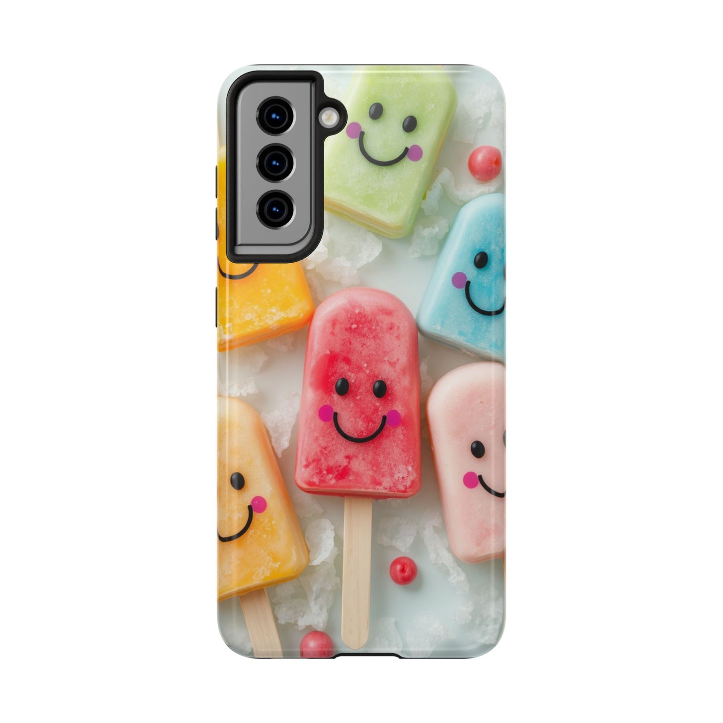 Cute Smile Popsicle Tough Phone Case - Fun Protection for Your Device
