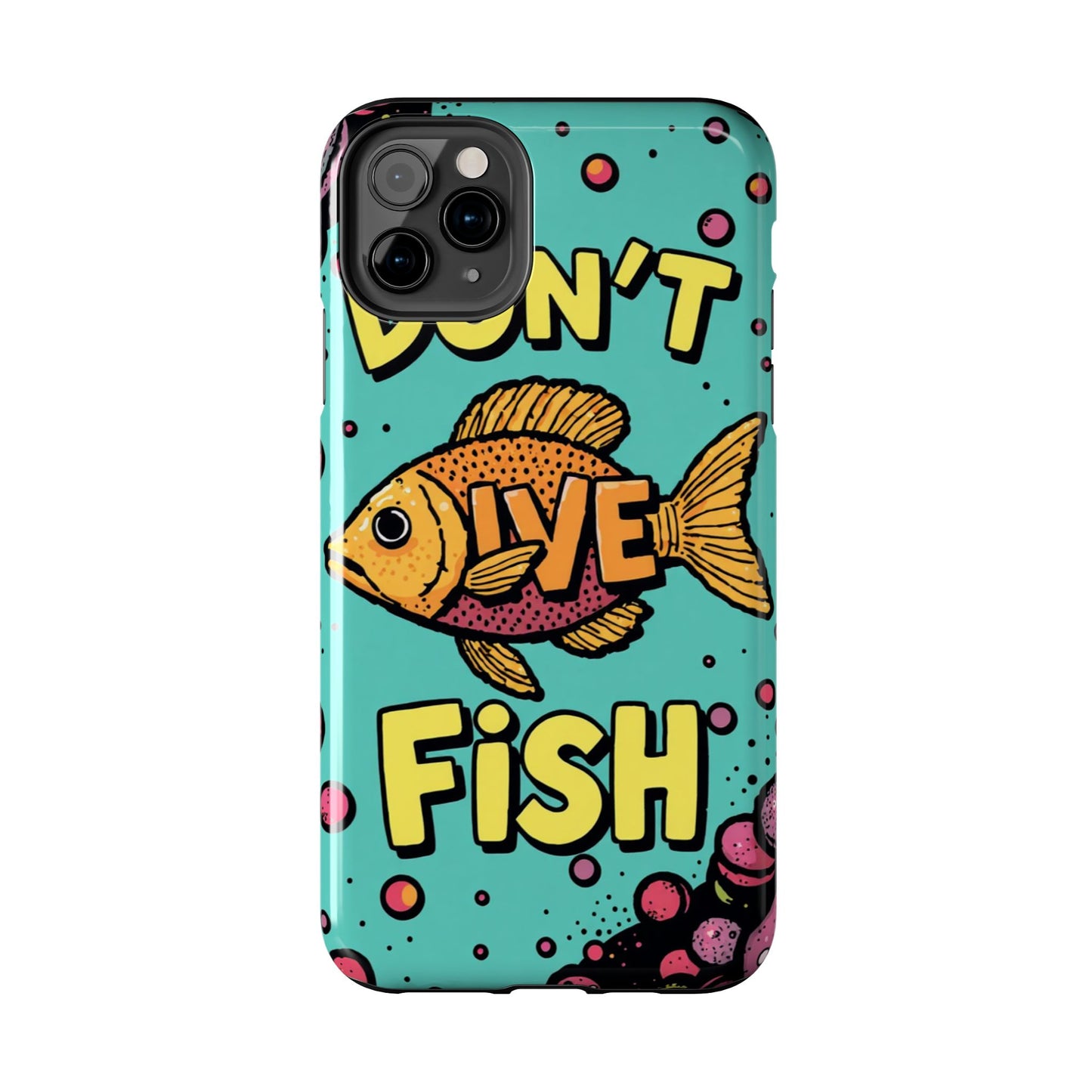 Catchy Fish-Themed Tough Phone Cases, Unique Gift for Fish Lovers, Durable Protection for Phones, Fun Aquatic Design, Ideal for Holidays