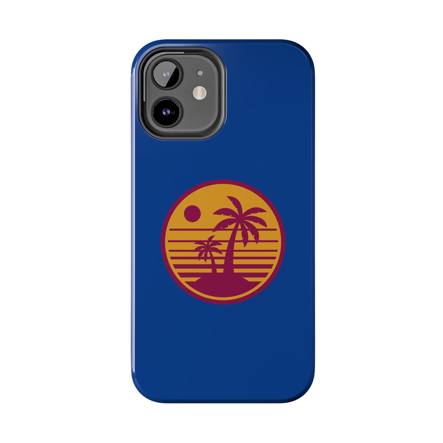 Retro Sunset Tough Phone Case - Vibrant Beach Vibes for Summer Adventures - for iPhone