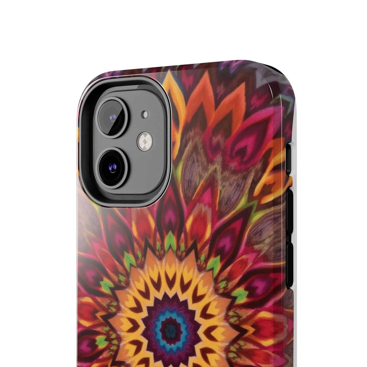Vibrant Floral Mandala Tough Phone Case | Stylish and Durable Protection - for iPhone