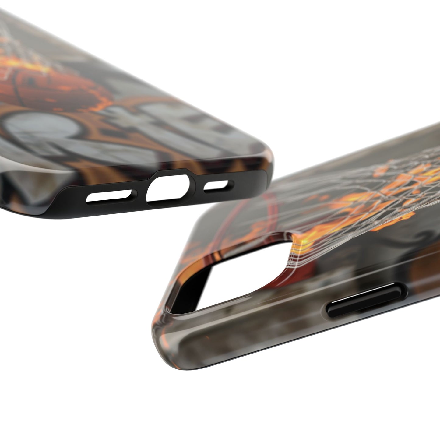 Fire Basketball Tough Phone Case - Durable Sporty Design for Athletes & Fans