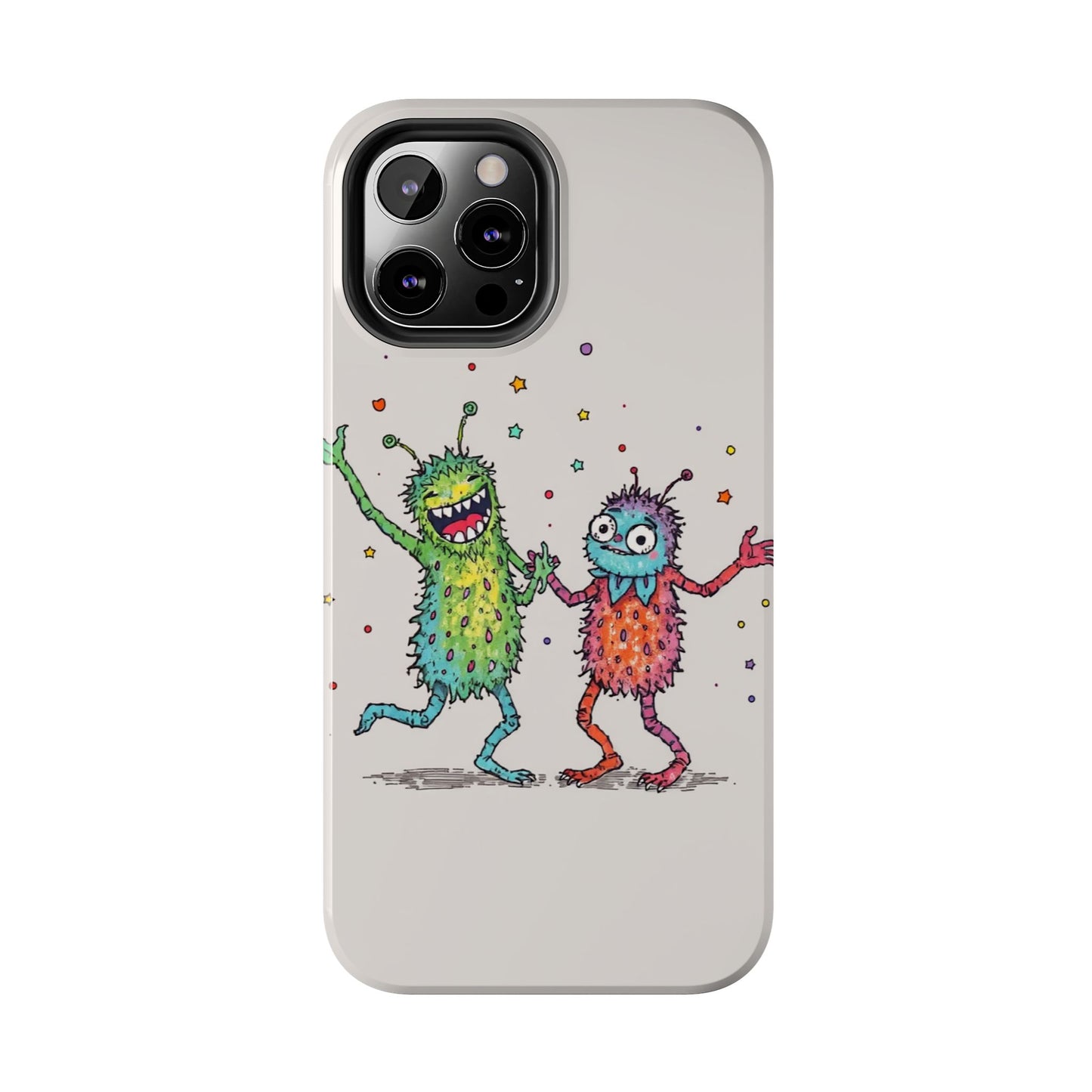 Colorful Monster Tough Phone Case - Fun and Playful Design
