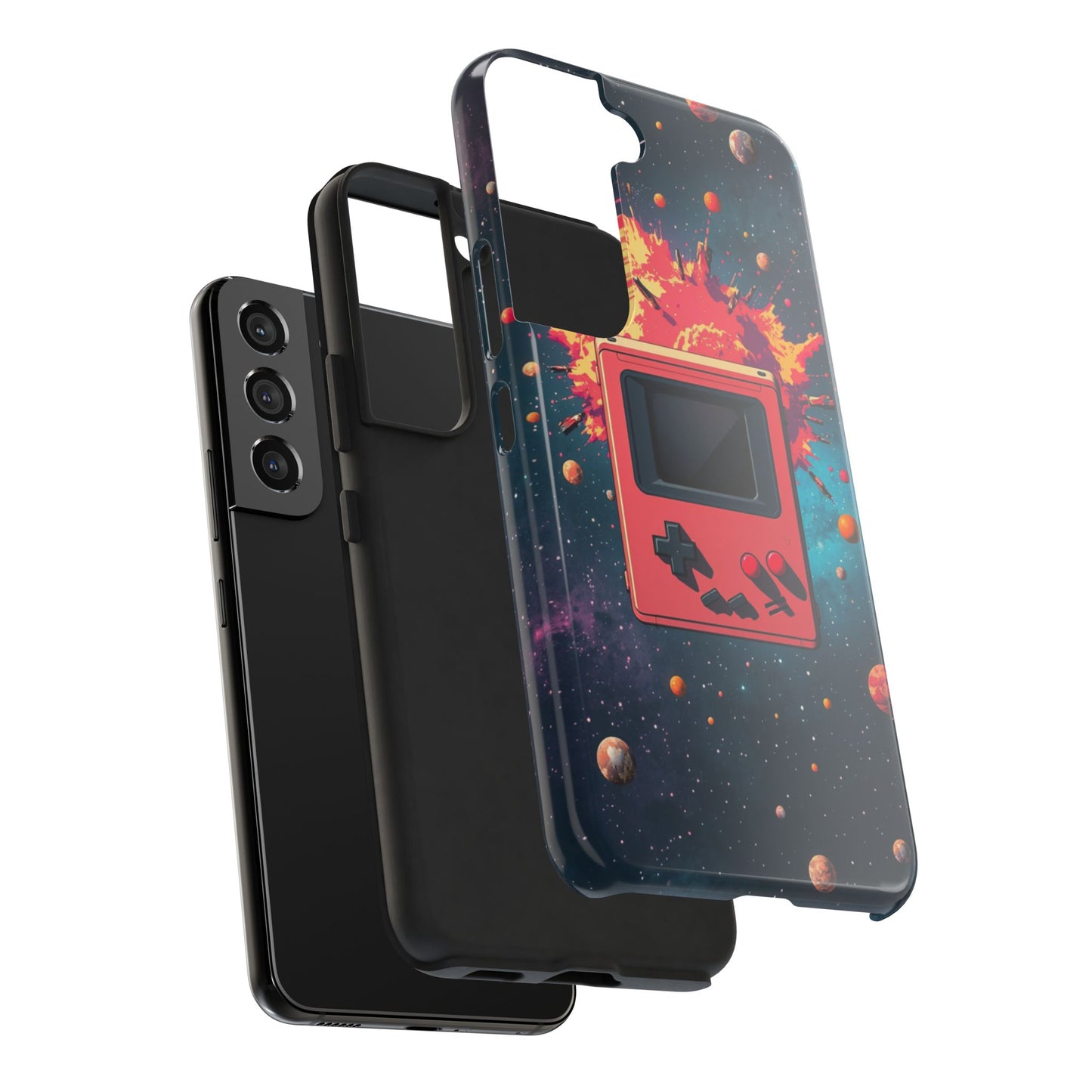 Retro Gaming Tough Phone Case - Space Adventure Design