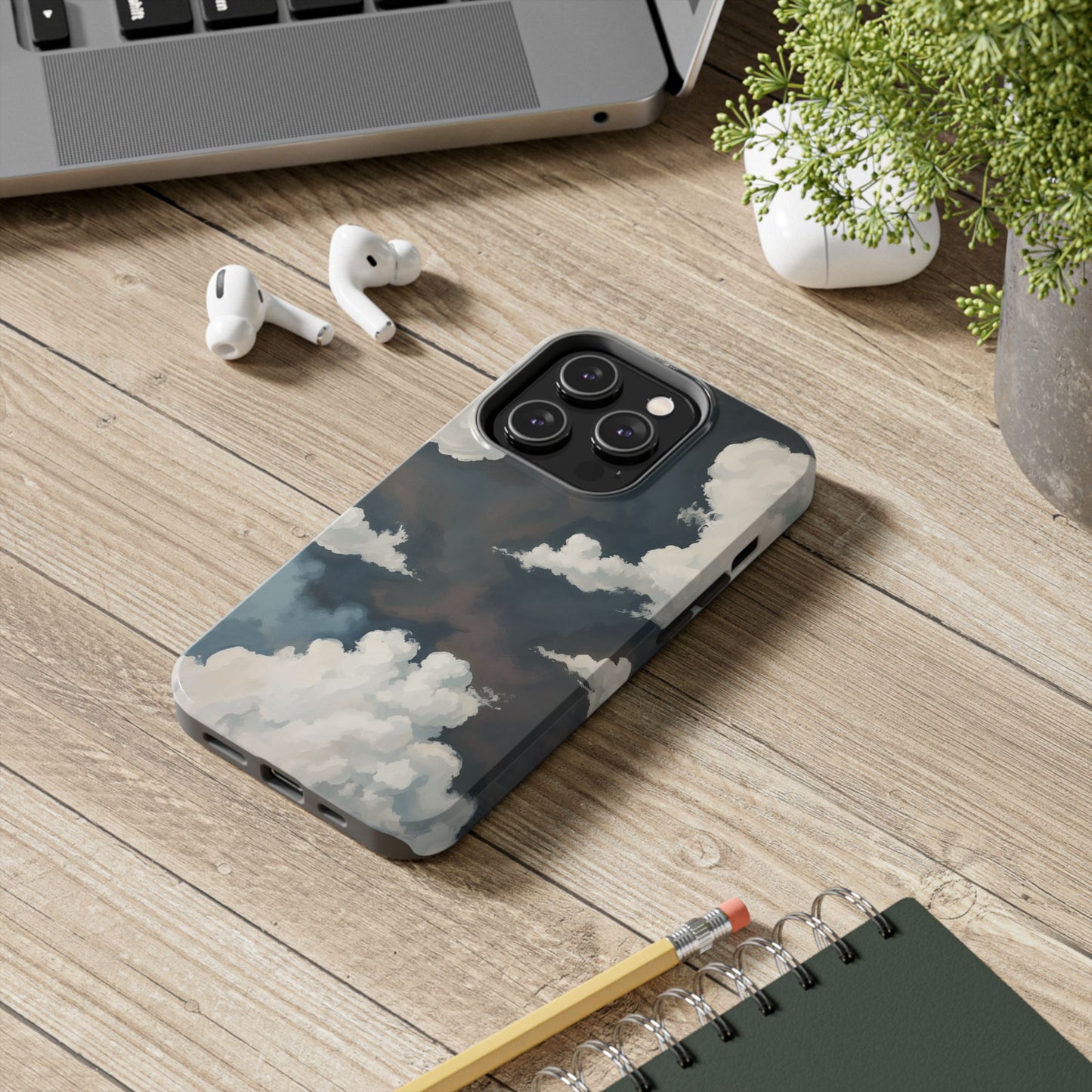 Sky Cloud Phone Case, Tough iPhone Cover, Aesthetic Tech Accessories, Gift for Him/Her, Unique Cell Phone Protectors