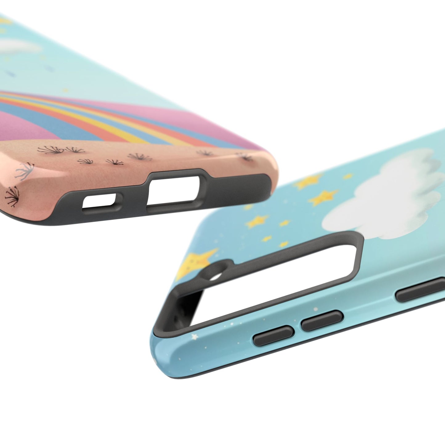 Colorful Rainbow Phone Case - Durable Tough Design for Adventurers
