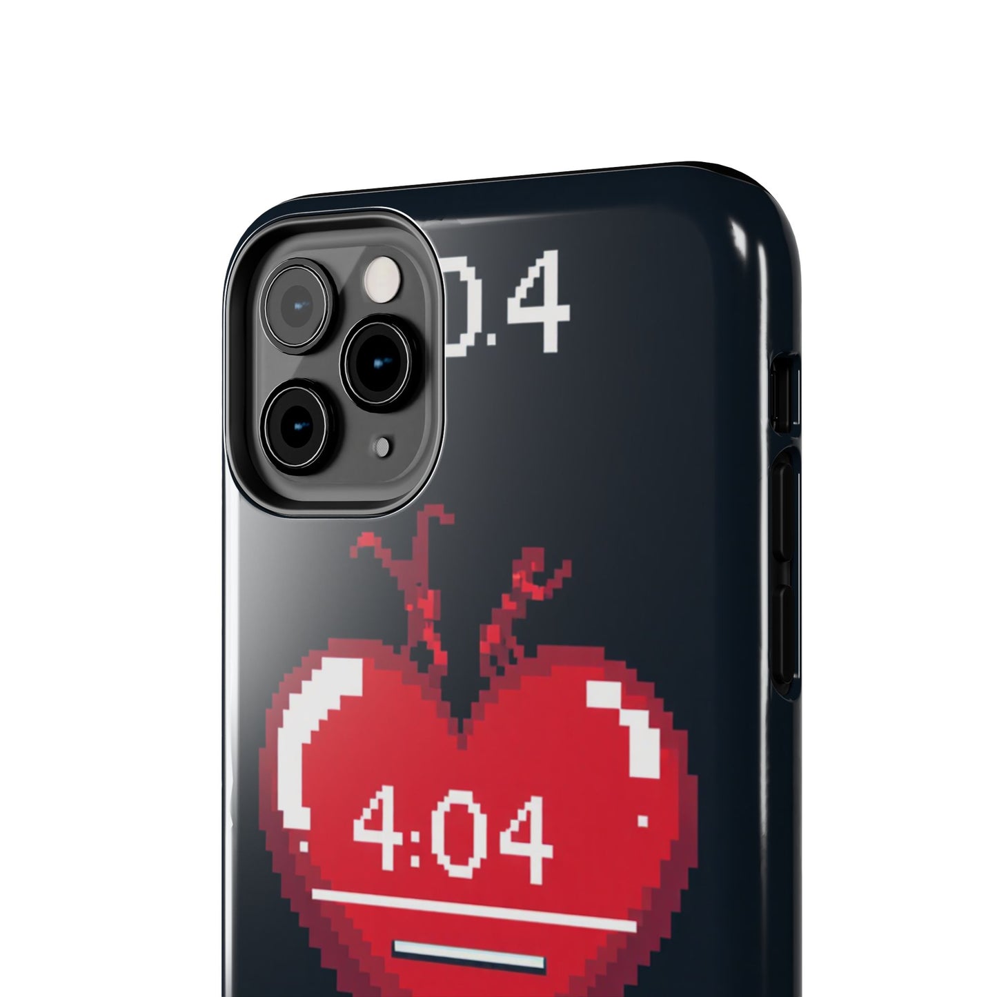 Vintage Pixel Heart Tough Phone Case - "404 Love Not Found" Design