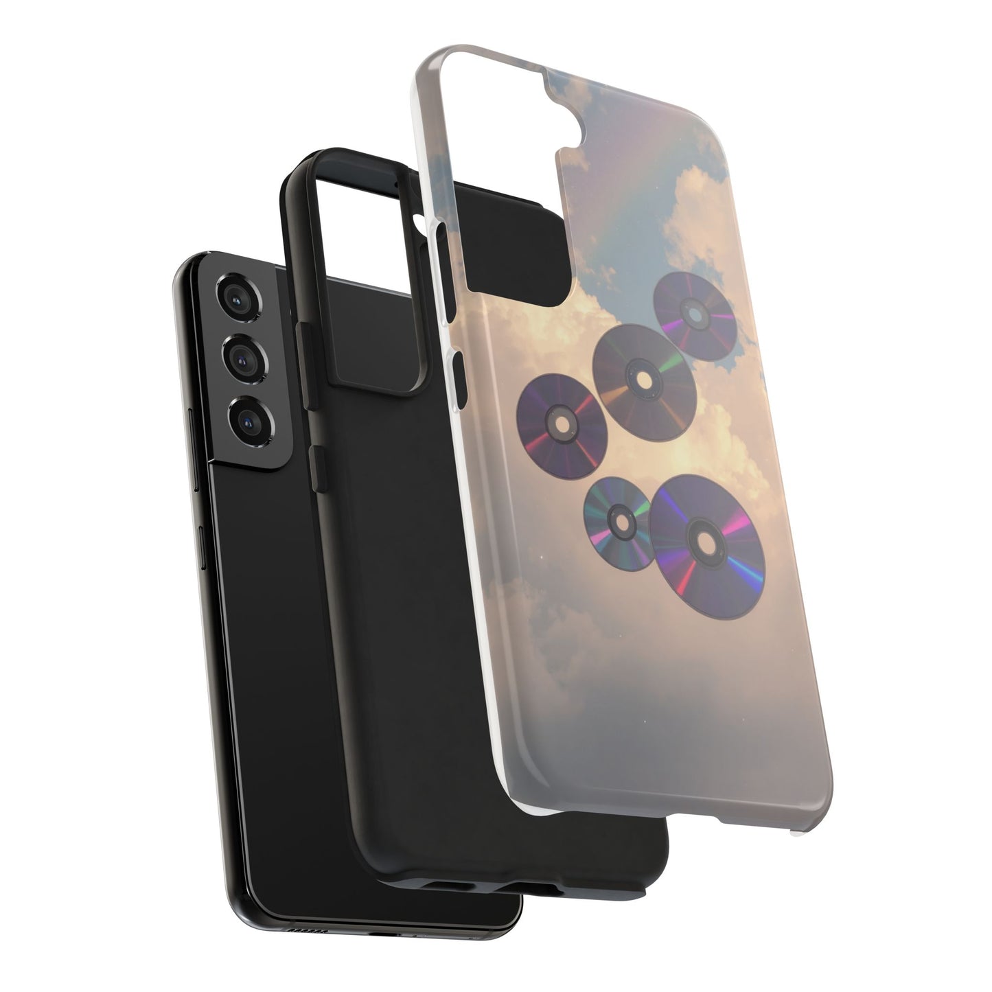 Vibrant Cloud CD Tough Phone Case - Durable and Stylish