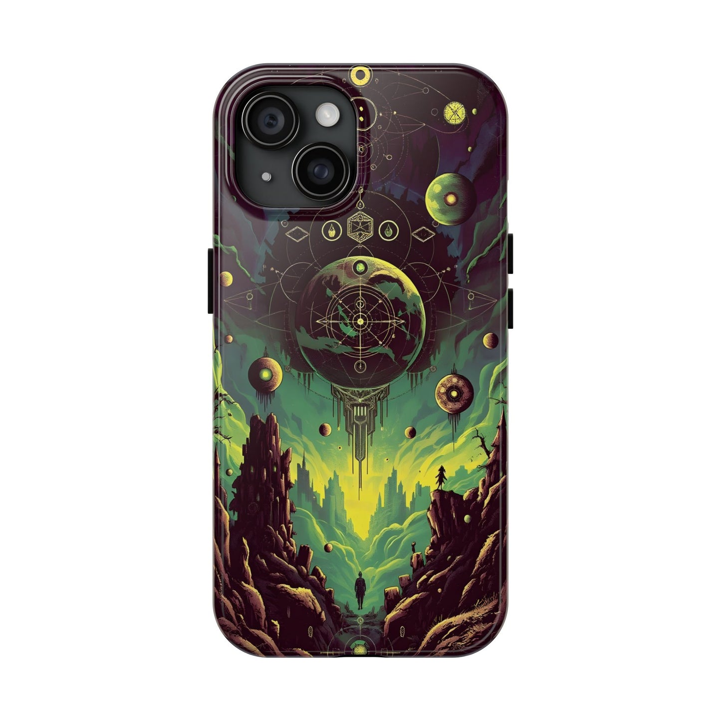 Cosmic Adventure Tough Phone Case - Galaxy Design for Space Enthusiasts - for iPhone