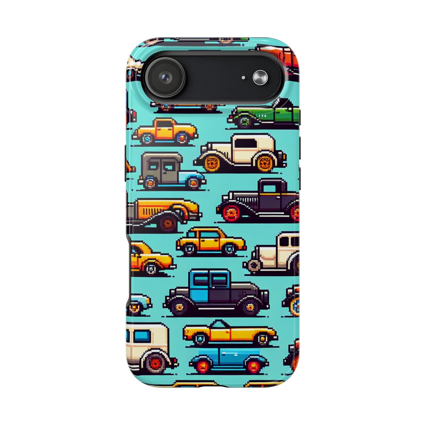 Retro Car Pixel Art Tough Phone Case - Durable & Stylish Protection - for iPhone