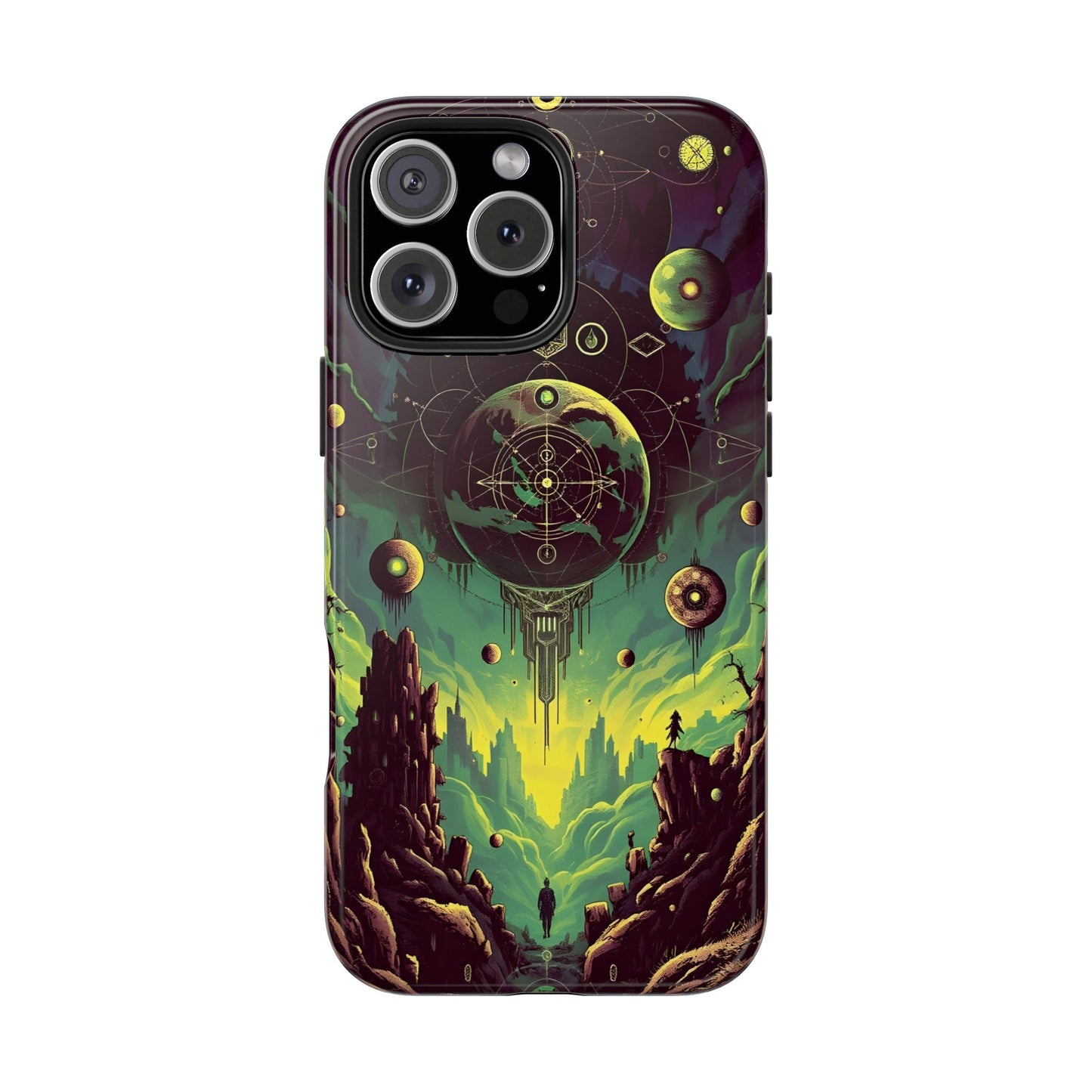 Cosmic Adventure Tough Phone Case - Galaxy Design for Space Enthusiasts - for iPhone
