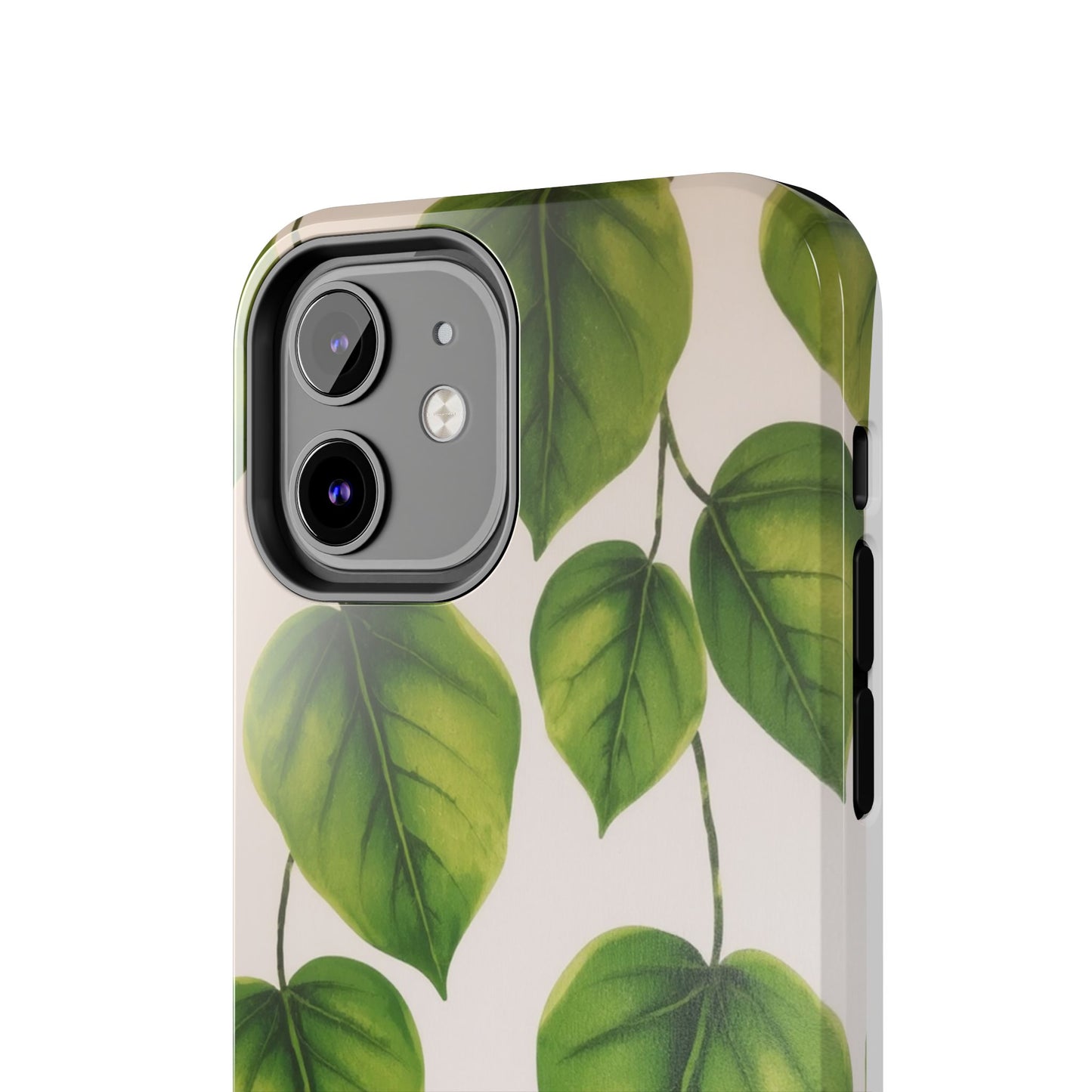 Tough Phone Cases with Green Leaf Design | Eco-Friendly Protection for Nature Lovers