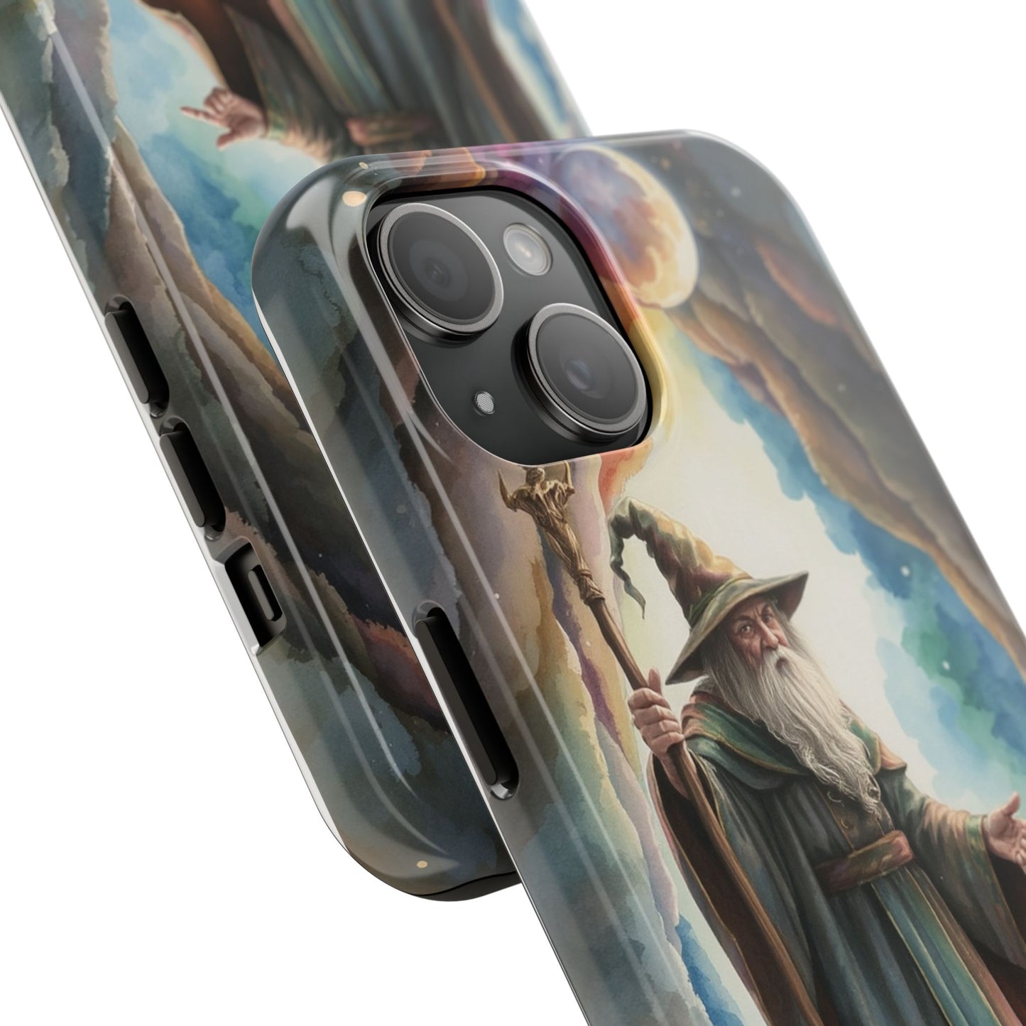 Magical Wizard Phone Case - Tough, Durable Phone Cover for Fantasy Lovers, Geek Gift, Unique Design, Celestial Phone Accessory
