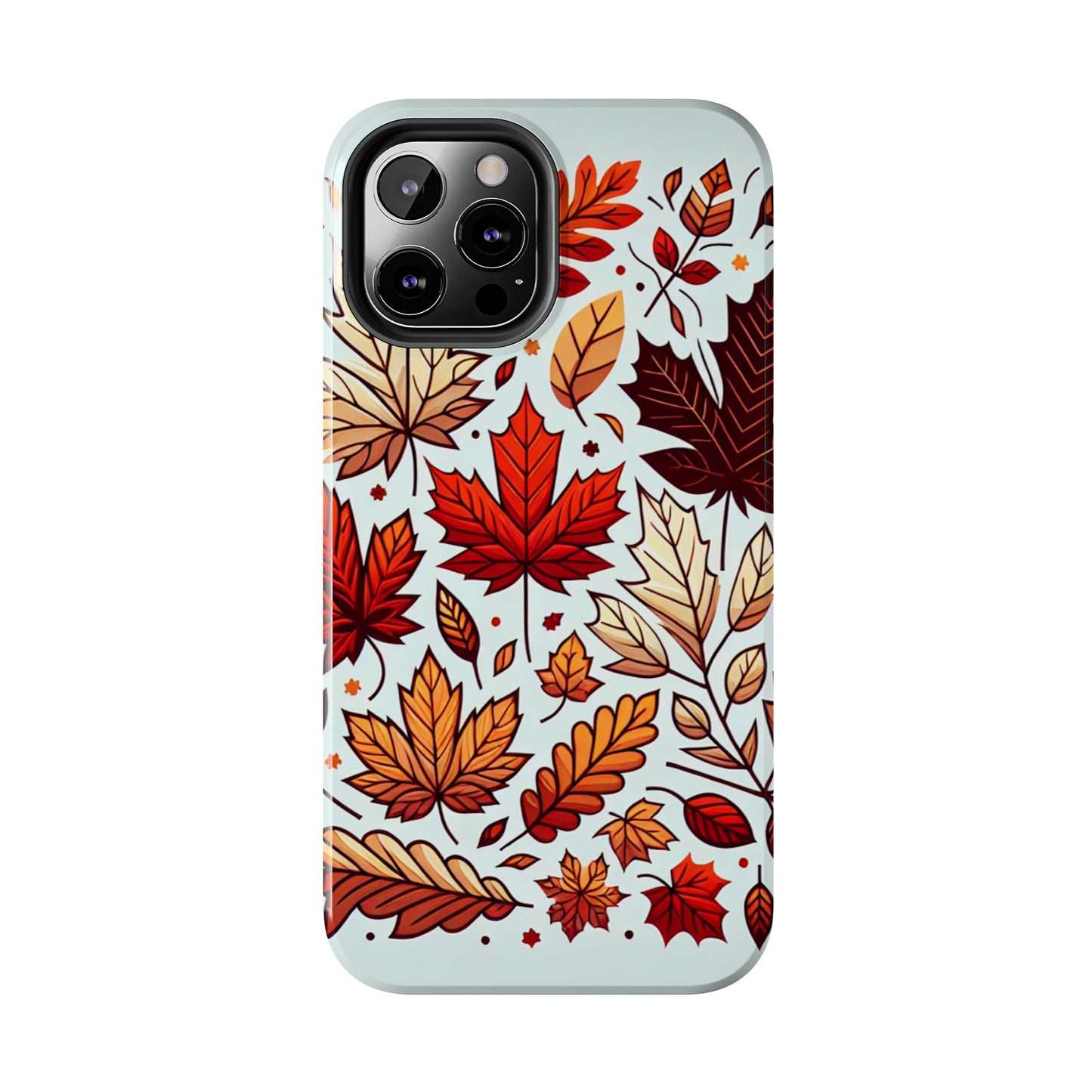 Autumn Leaves Tough Phone Case - Leaves Pattern - for iPhone