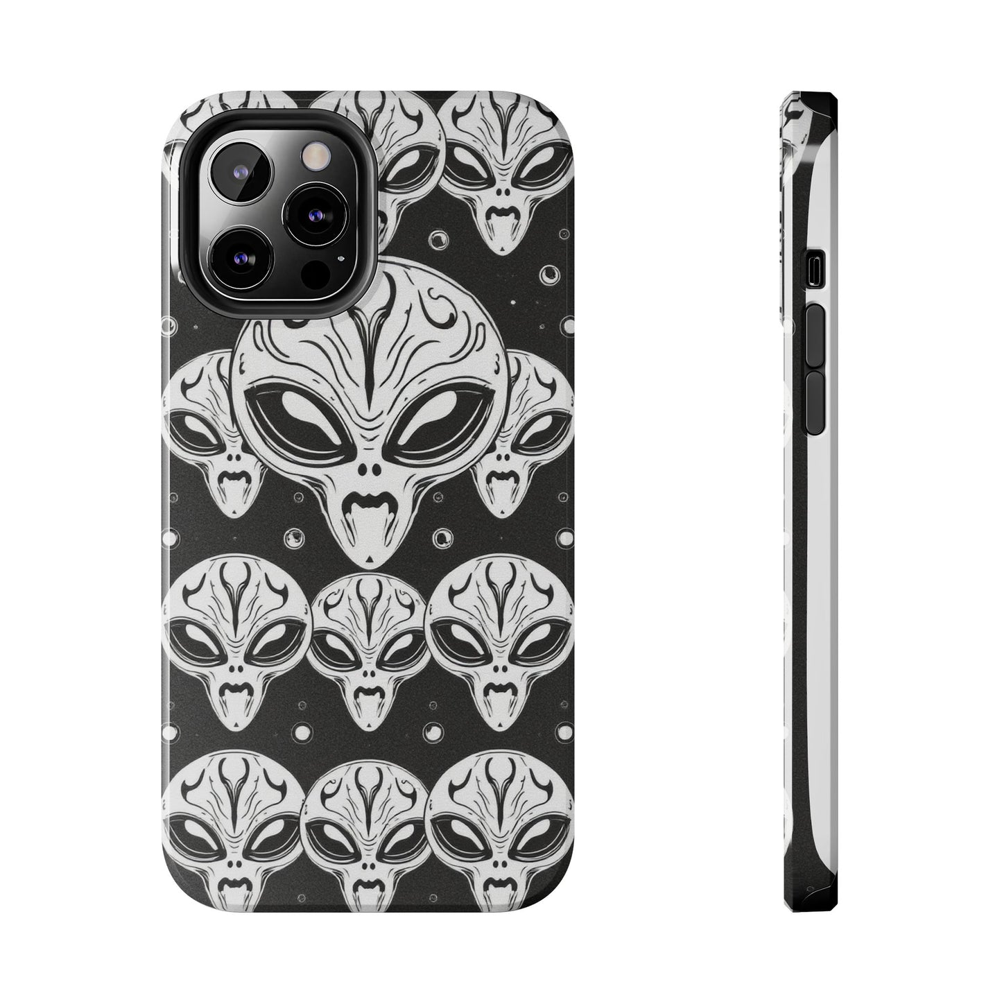 Alien Pattern Tough Phone Case - Durable Protection with Out-of-This-World Design