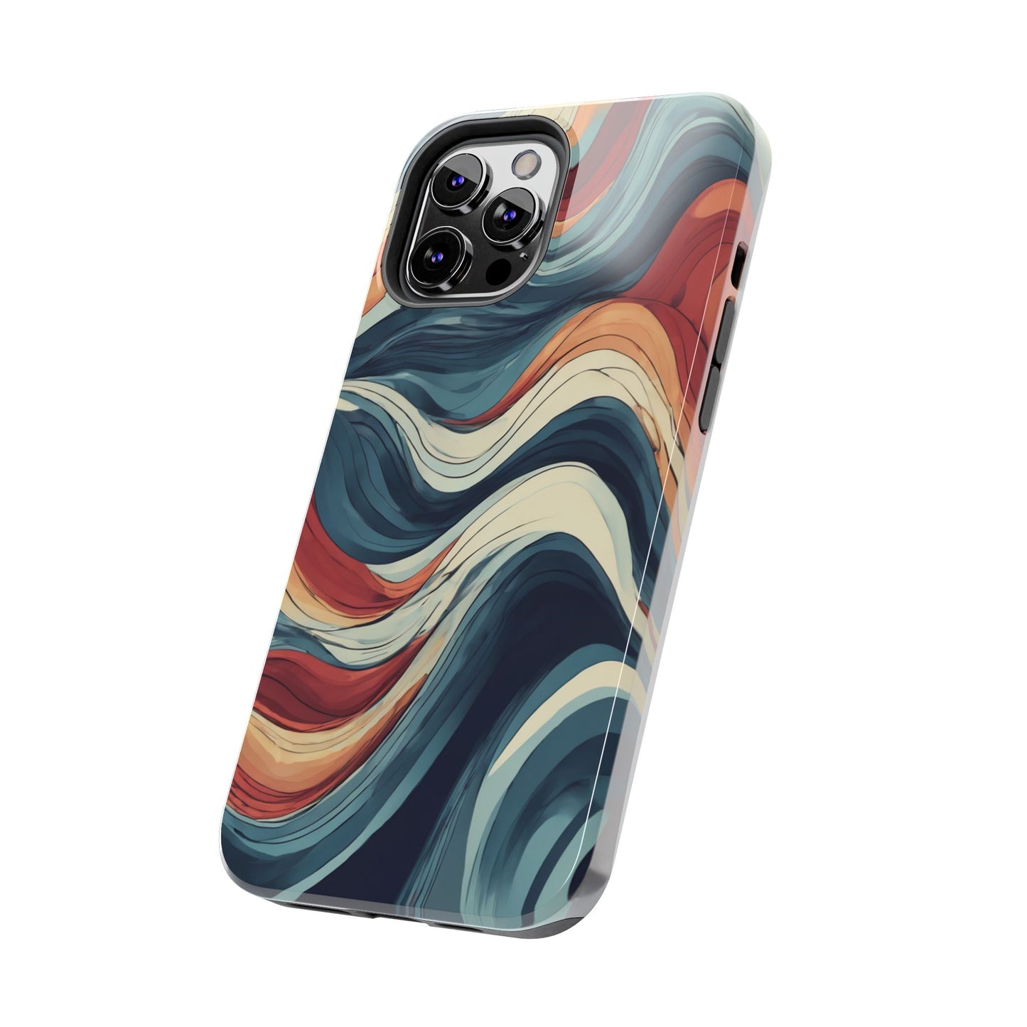 Abstract Wave Tough Phone Case | Stylish Protection for Daily Use - for iPhone