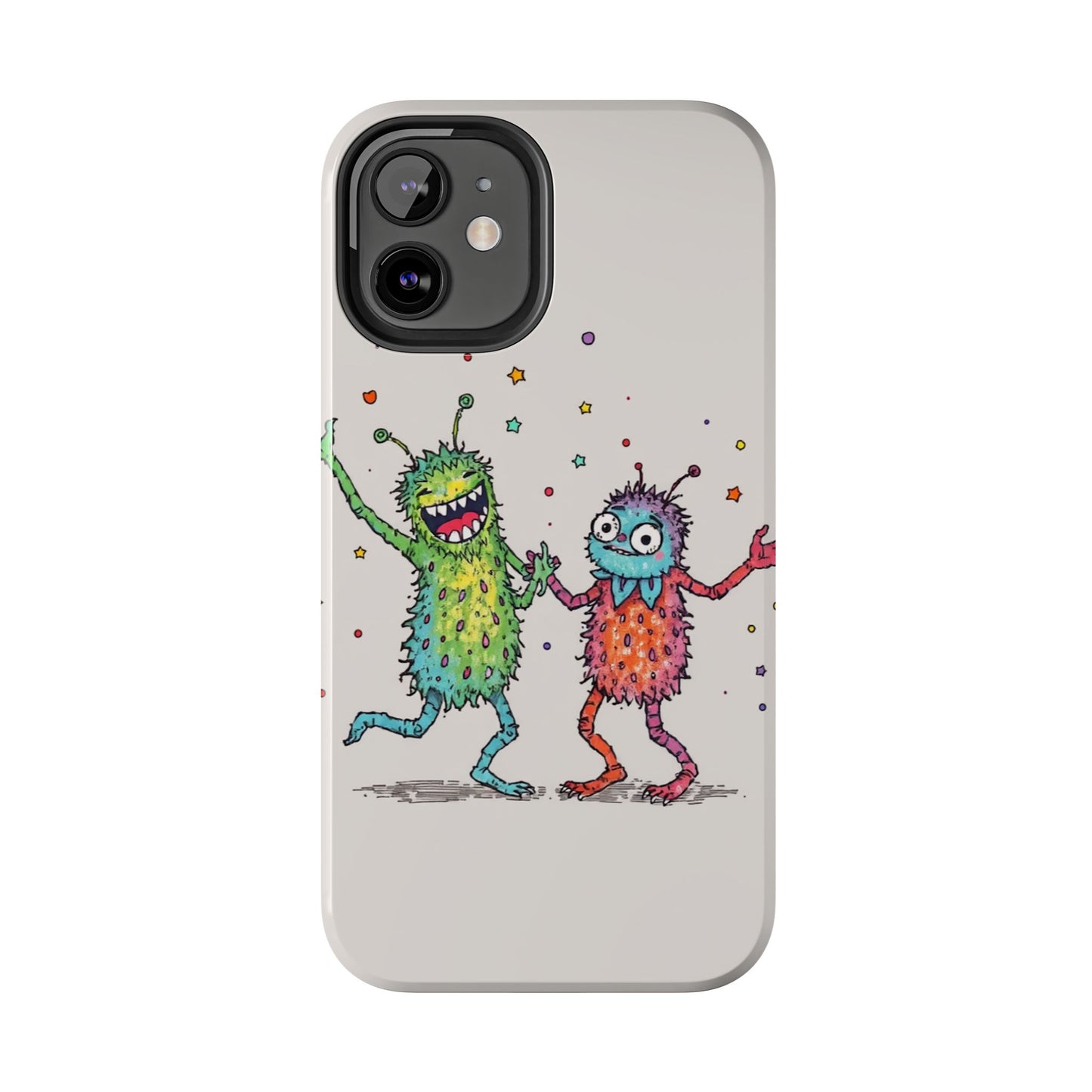 Colorful Monster Tough Phone Case - Fun and Playful Design
