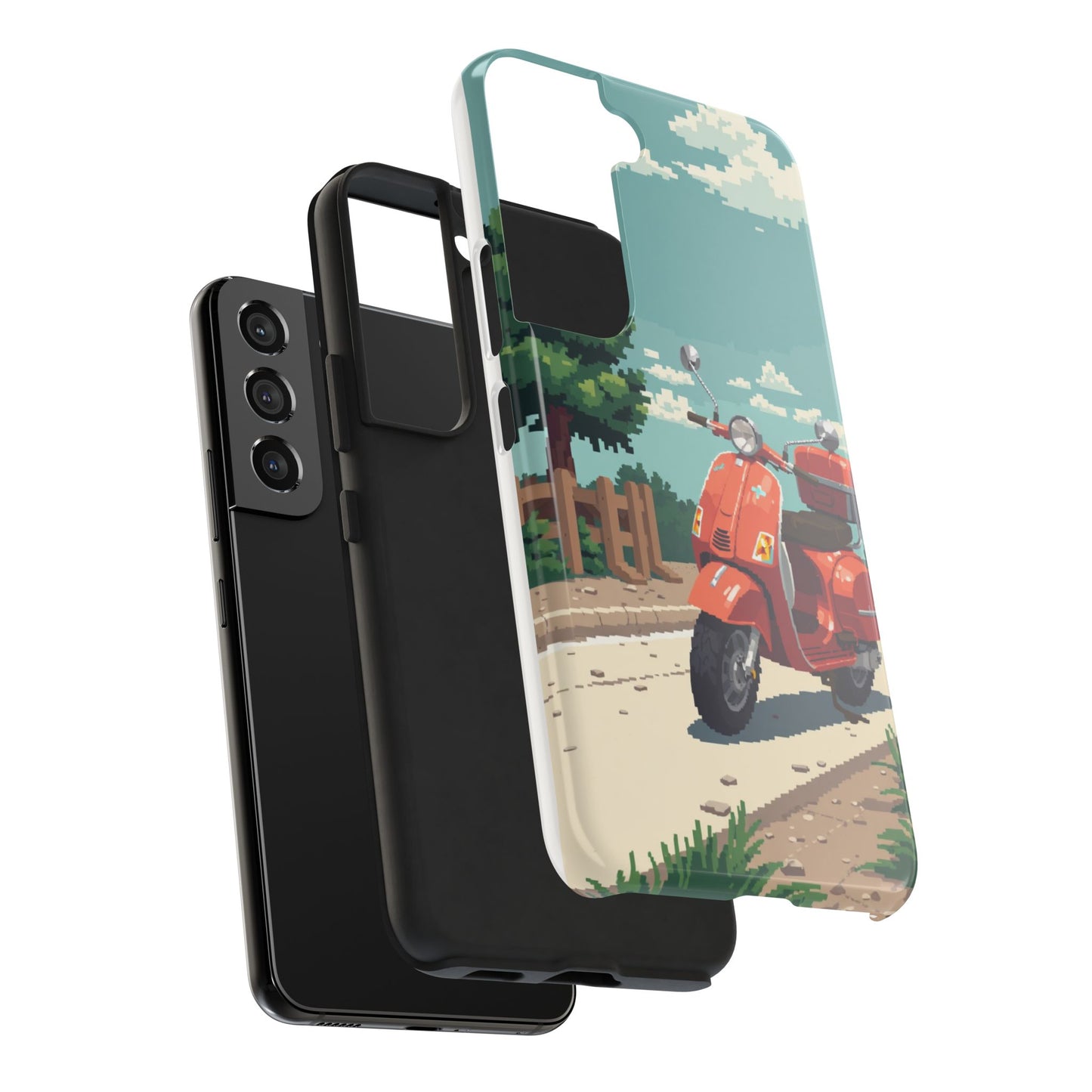 Retro Scooter Phone Case - Tough & Stylish Protection