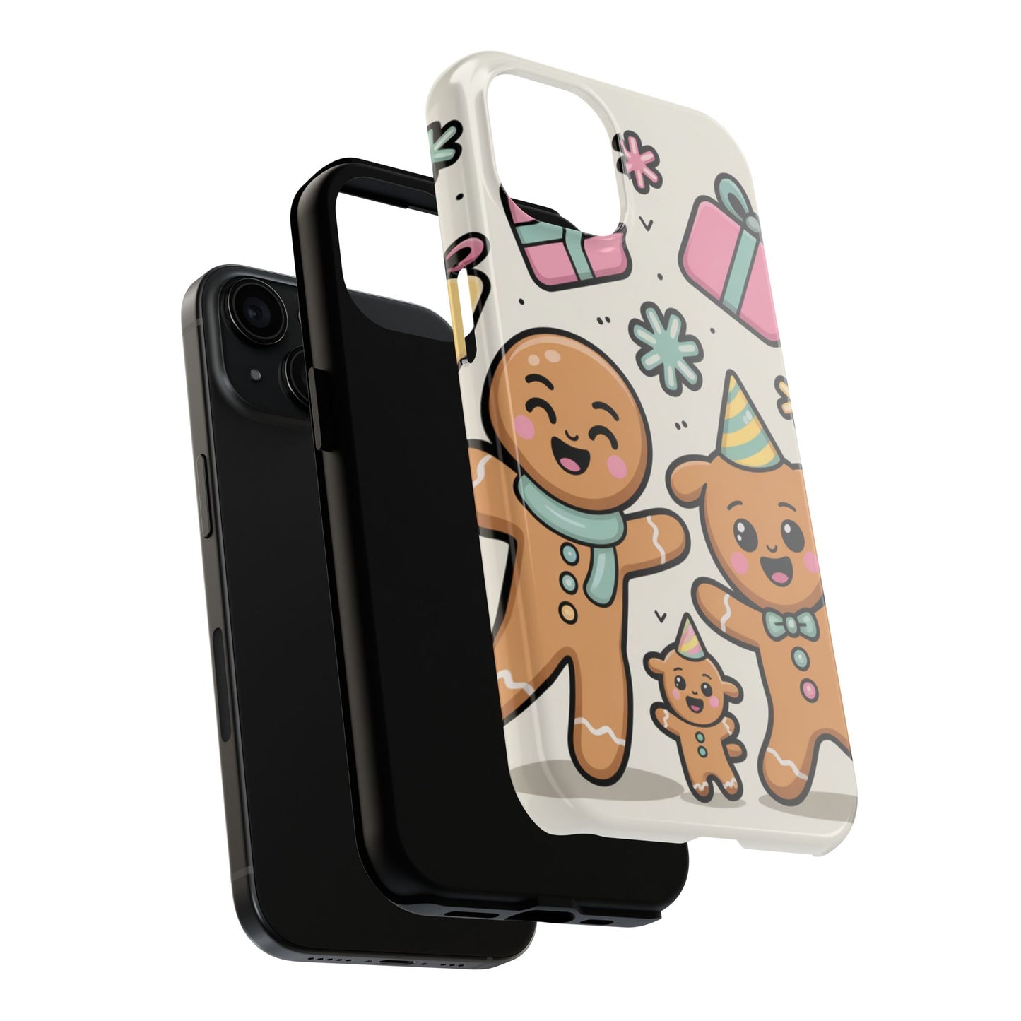 Gingerbread Family Dancing Holiday Phone Case
